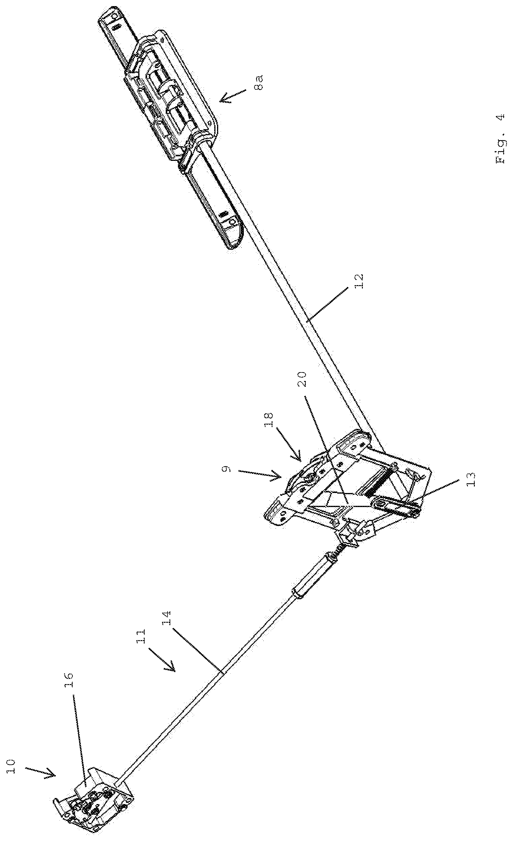 Patent US11781352 Figure 4 – Overhead luggage compartment