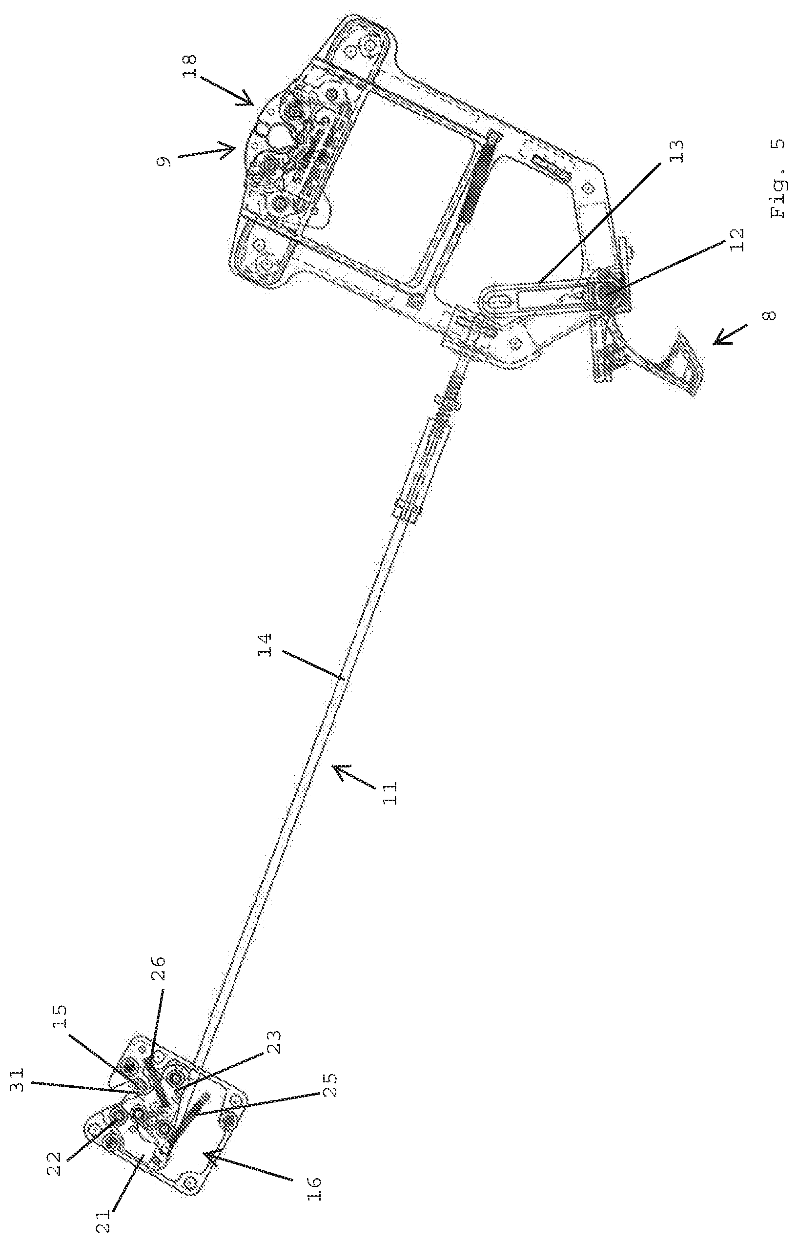 Patent US11781352 Figure 5 – Overhead luggage compartment