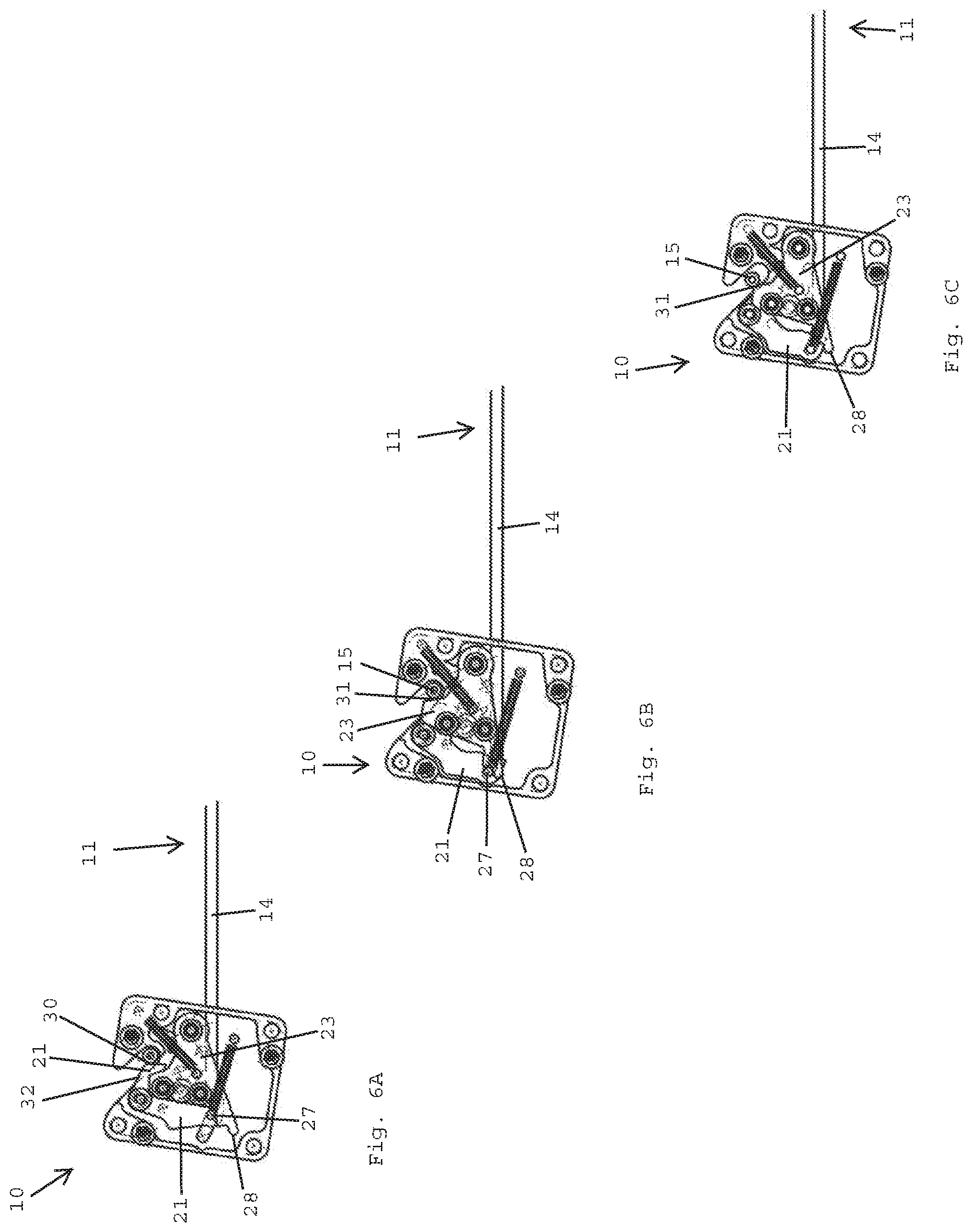 Patent US11781352 Figure 6 – Overhead luggage compartment