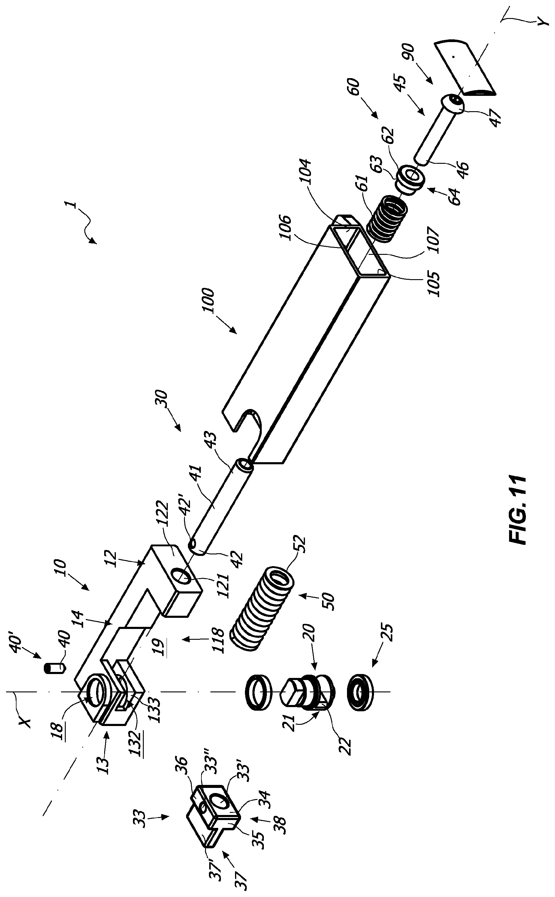 Patent US11781359 Figure 9 – Small bulkiness hinge