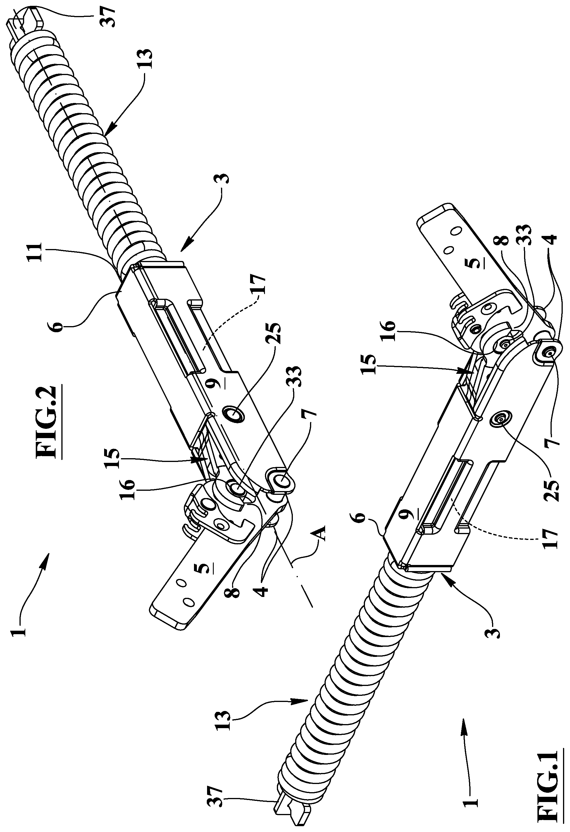 Patent US11781360 Figure 1 – Hinge device with programmable behavior