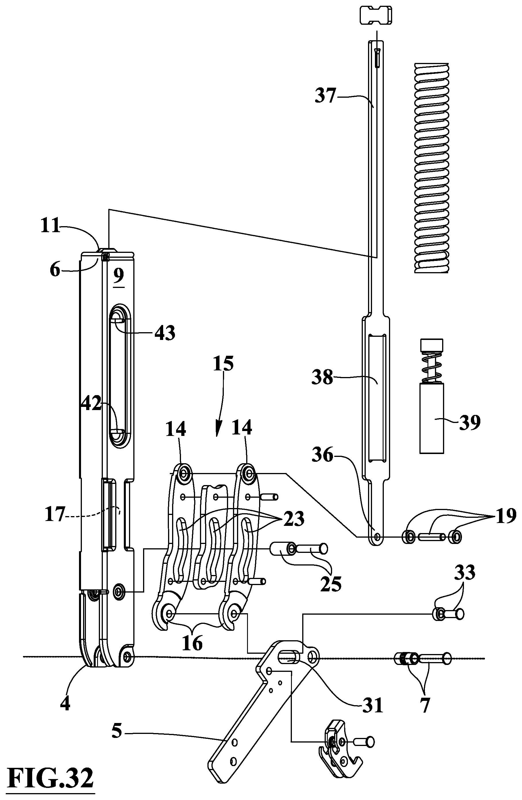 Patent US11781360 Figure 13 – Hinge device with programmable behavior