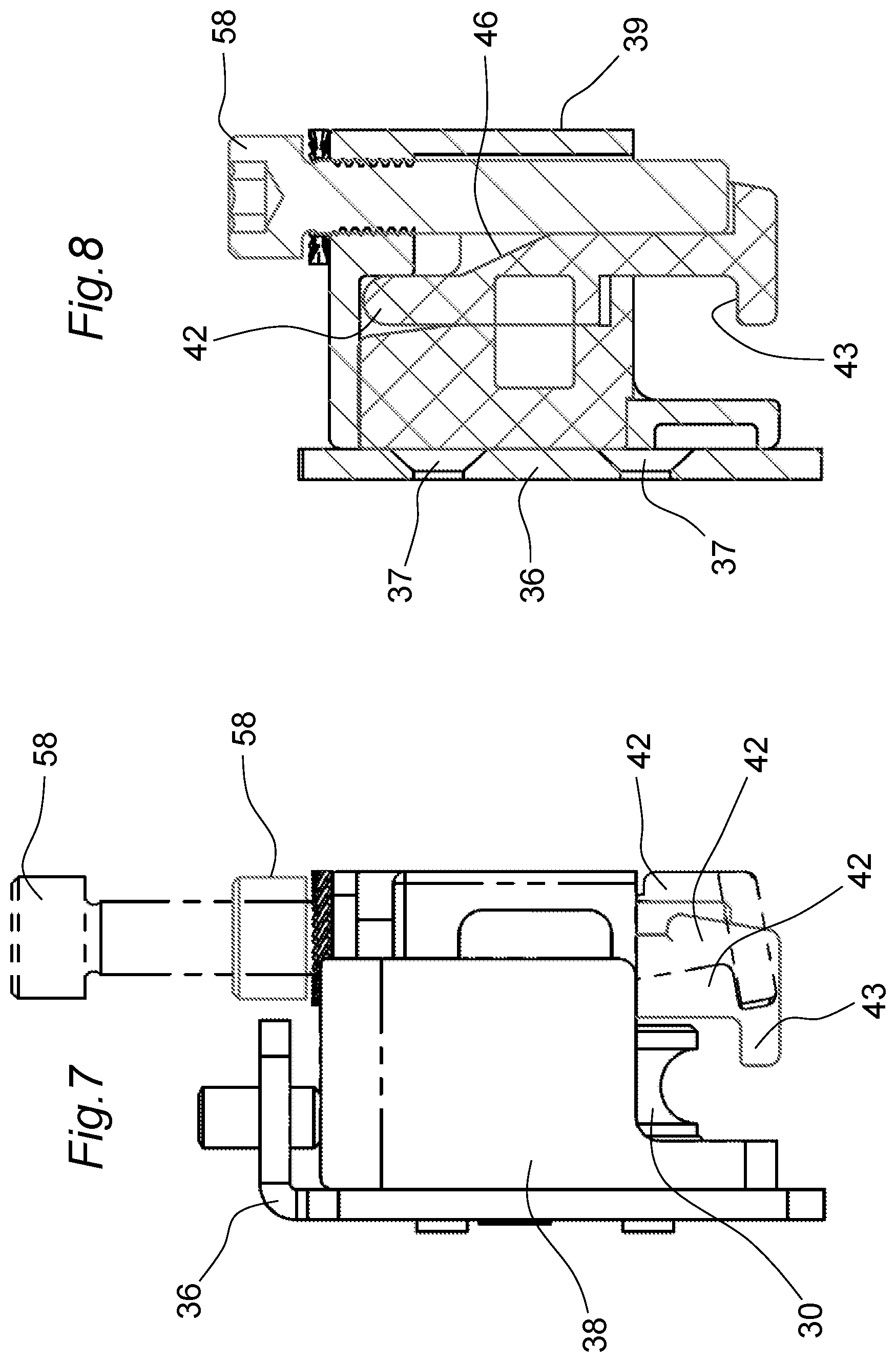 Patent US11781361 Figure 5 – Apparatus for moving sliding doors and wardrobe doors