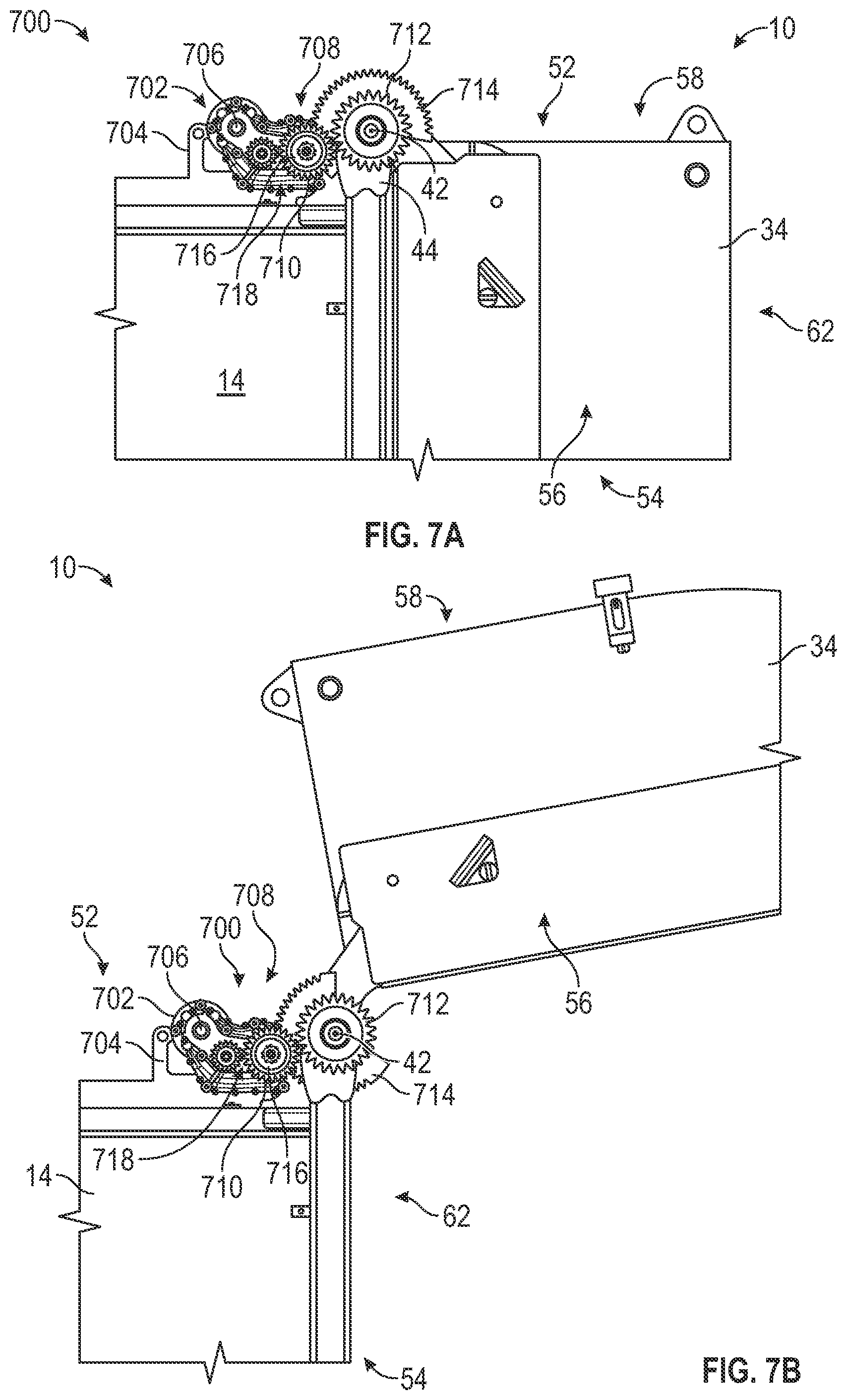 Patent US11781365 Figure 8 – Electric tailgate for electric refuse vehicle