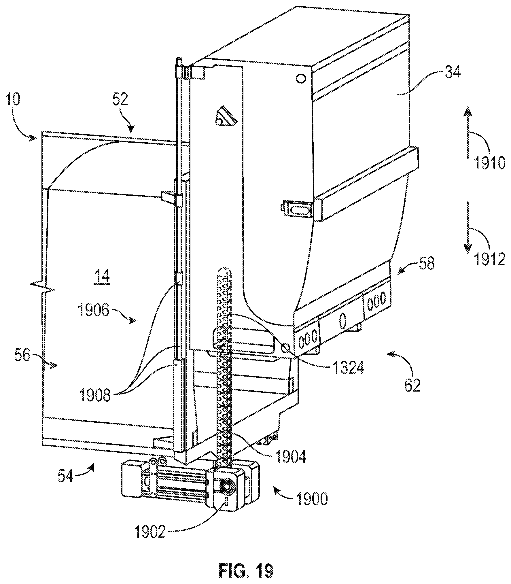 Patent US11781365 Figure 20 – Electric tailgate for electric refuse vehicle