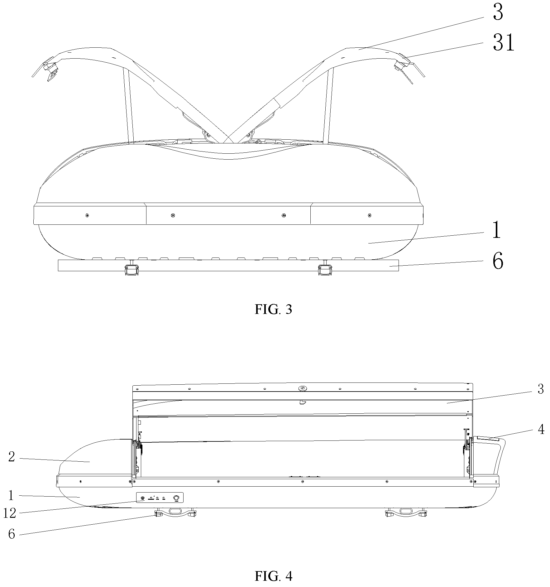 Patent US11781366 Figure 2 – Vehicle-mounted luggage case with doors opening on both sides