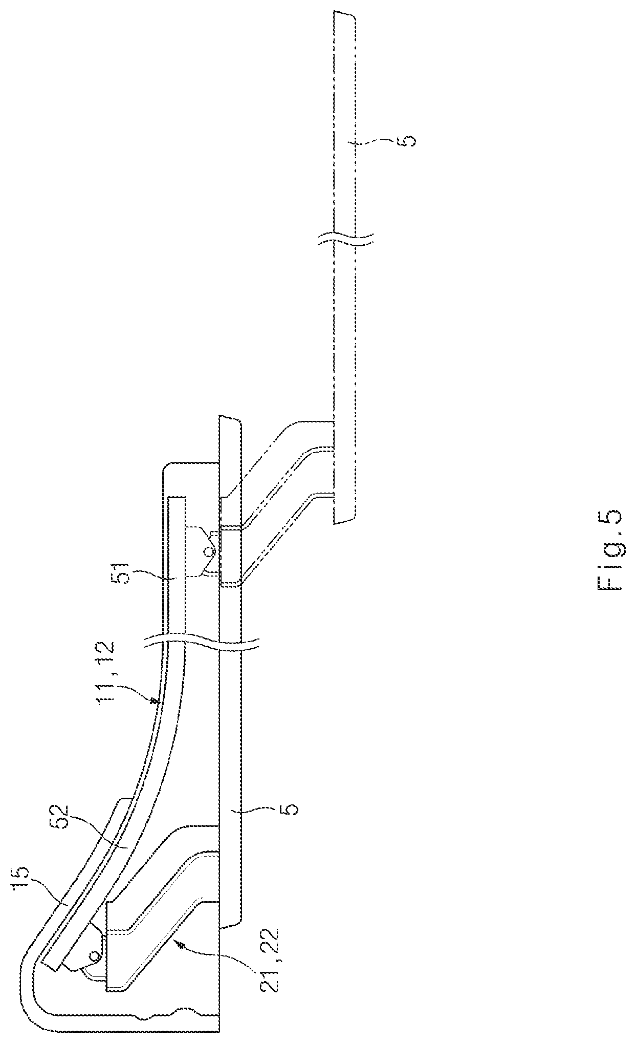 Patent US11781367 Figure 5 – Vehicle door opening and closing apparatus