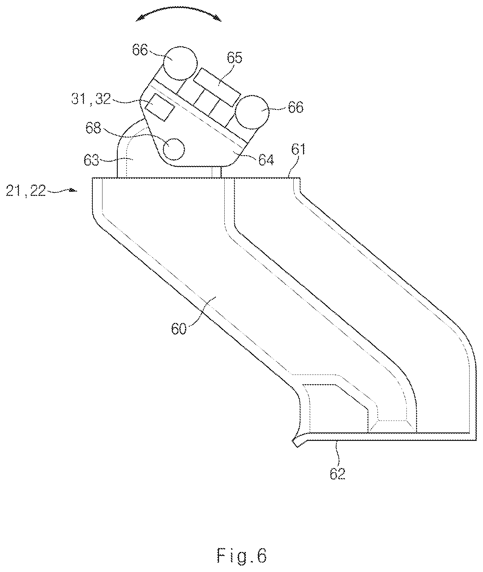 Patent US11781367 Figure 6 – Vehicle door opening and closing apparatus