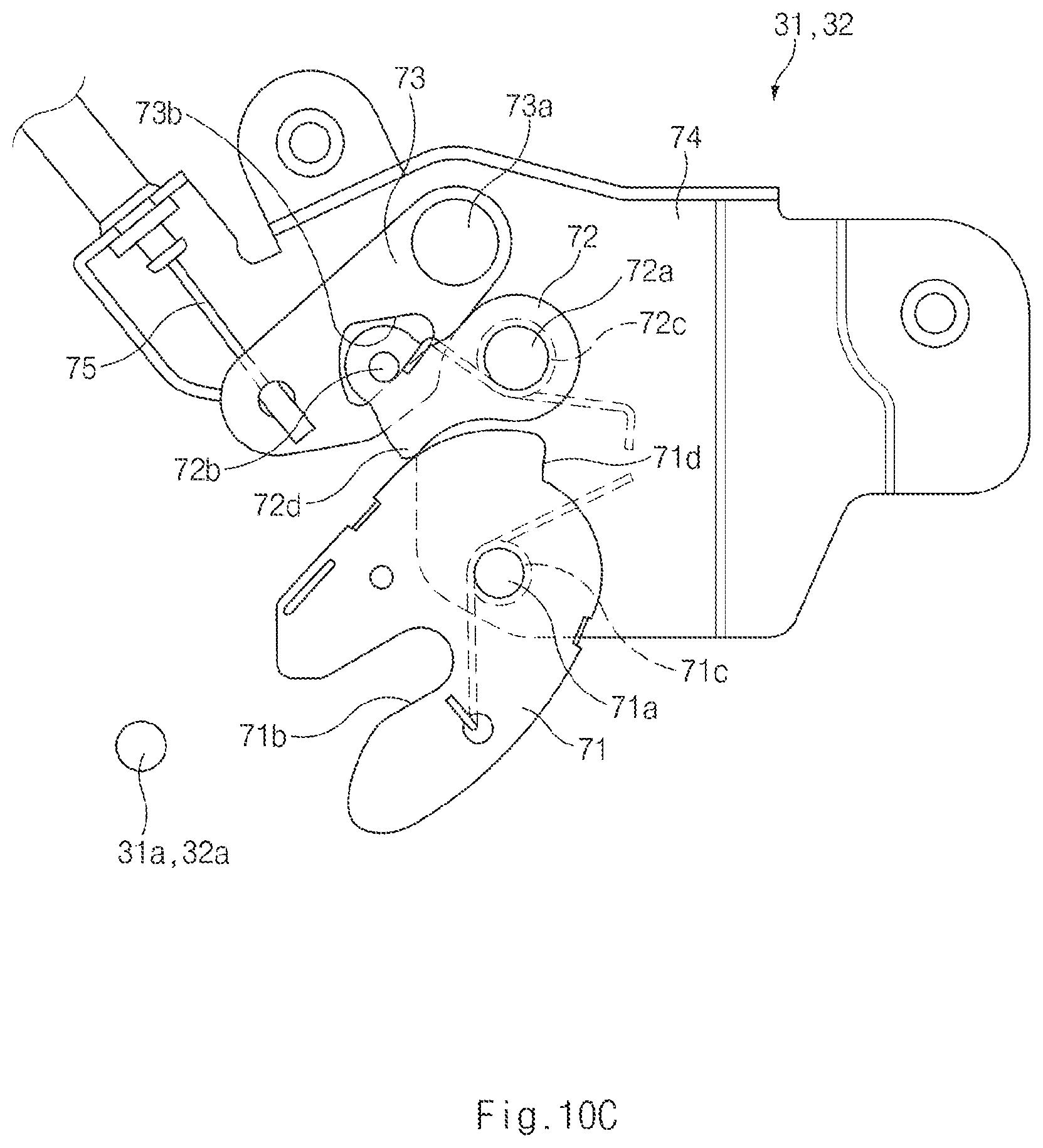 Patent US11781367 Figure 12 – Vehicle door opening and closing apparatus