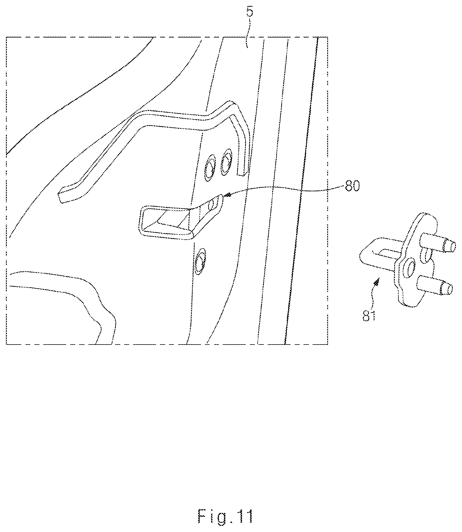 Patent US11781367 Figure 14 – Vehicle door opening and closing apparatus