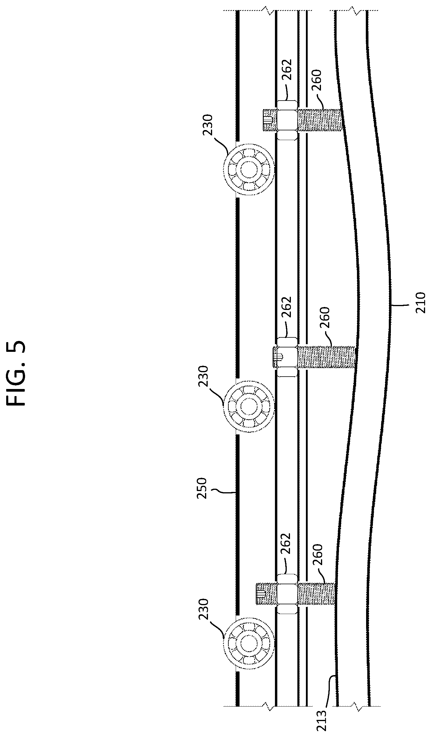 Patent US11781370 Figure 5 – Adjustable flush threshold for sliding doors and windows