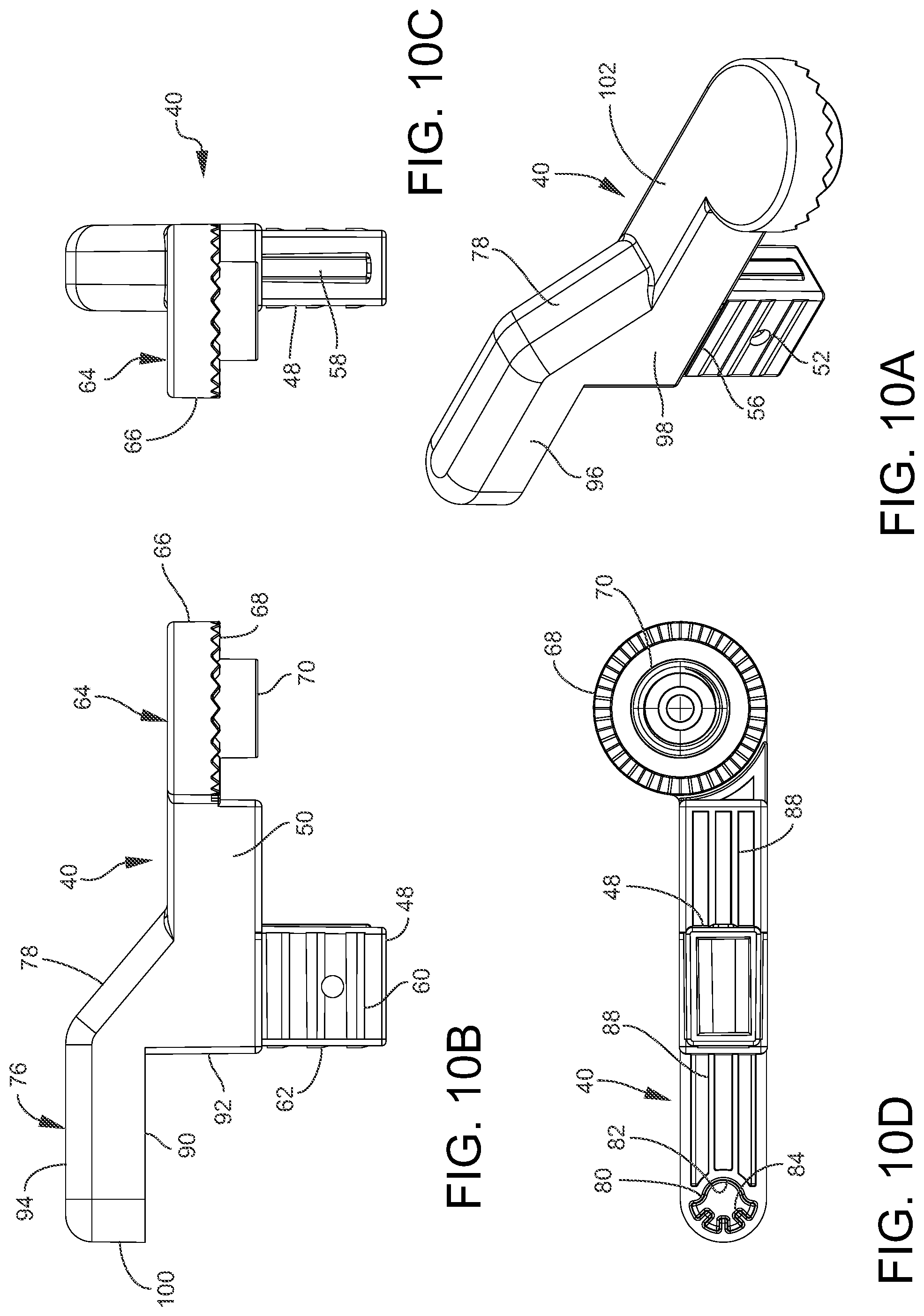 Patent US11781376 Figure 10 – Gated barrier with lift lock