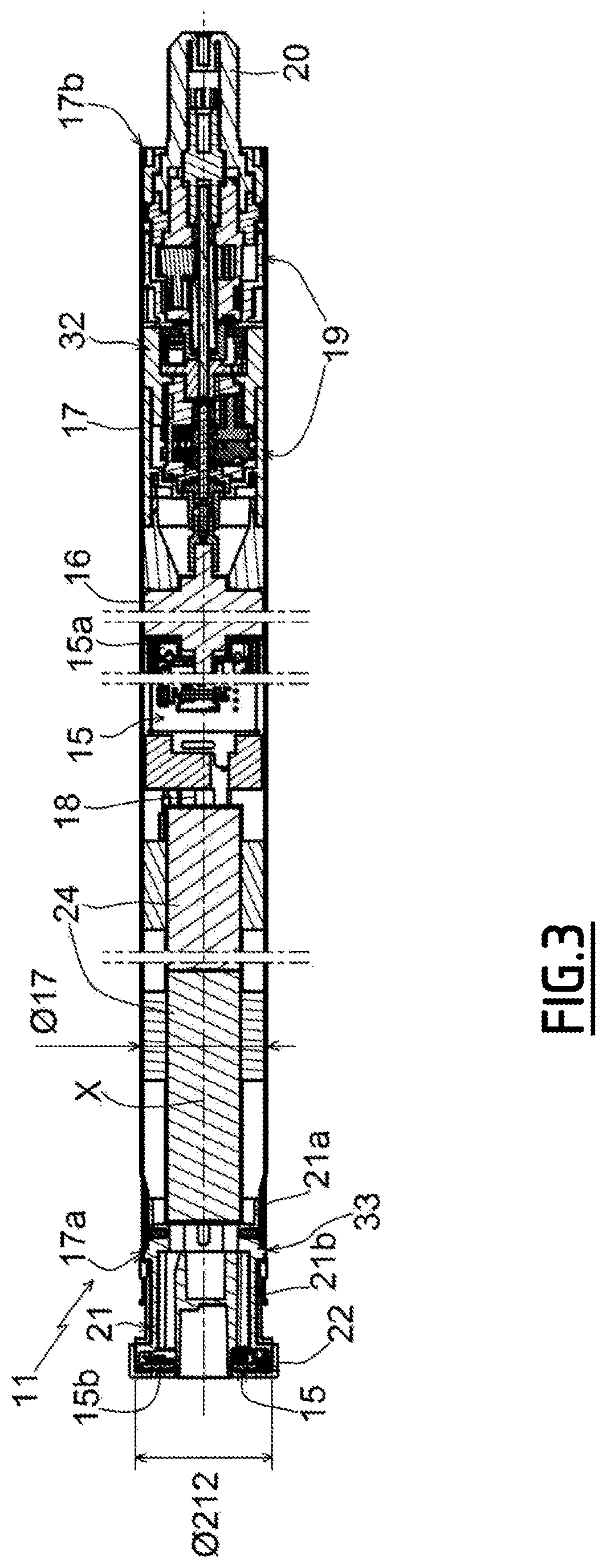 Patent US11781378 Figure 3 – Shading device comprising a motorised drive device