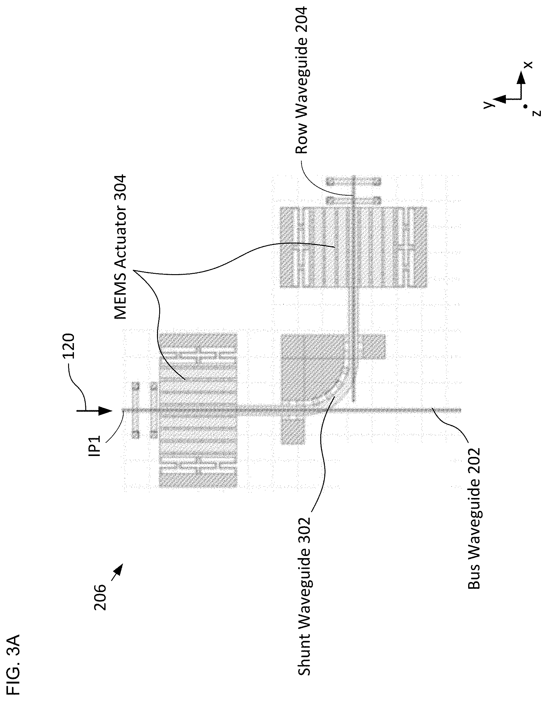 Patent US11781379 Figure 6 – Beam-steering system based on a MEMS-actuated vertical-coupler array