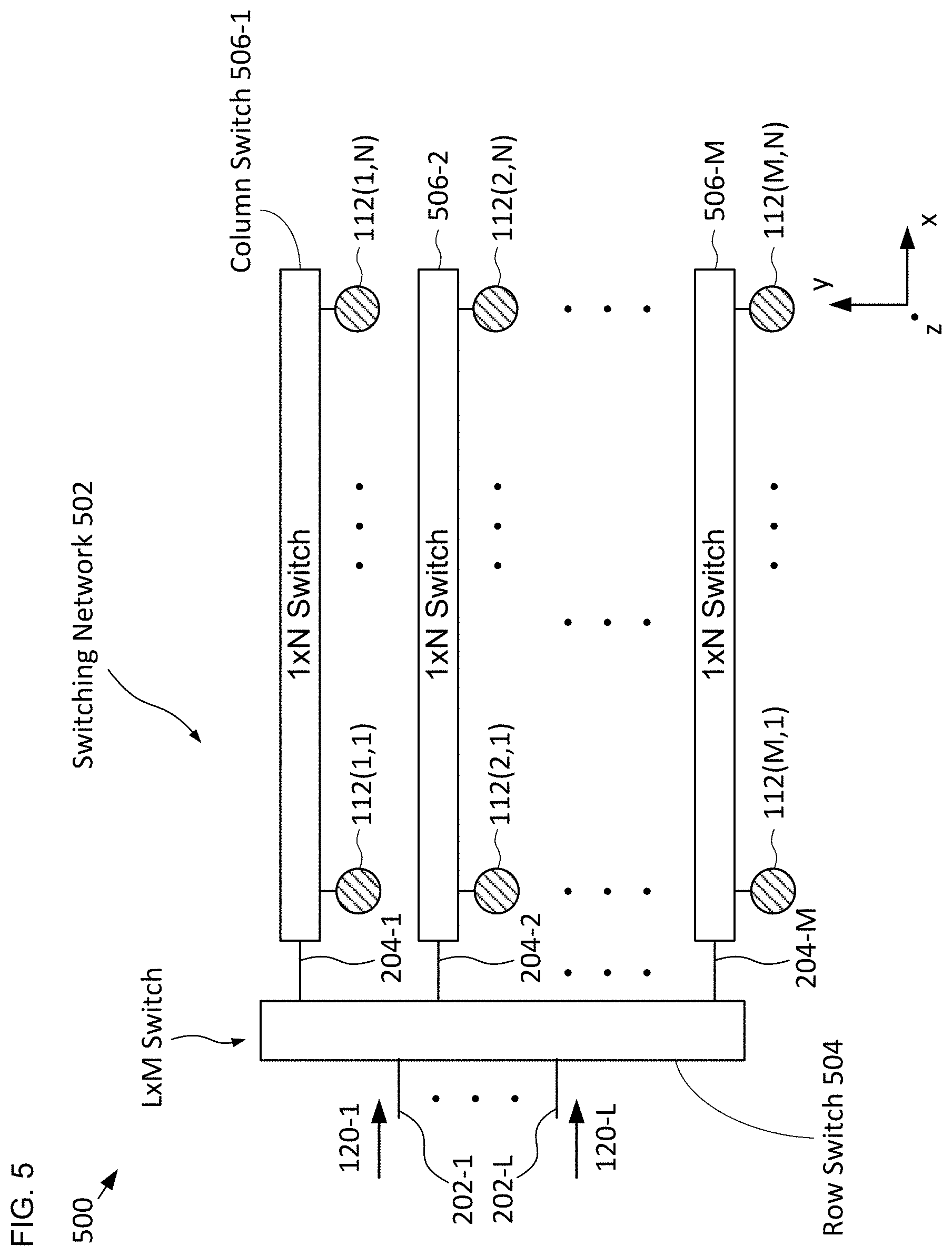 Patent US11781379 Figure 11 – Beam-steering system based on a MEMS-actuated vertical-coupler array