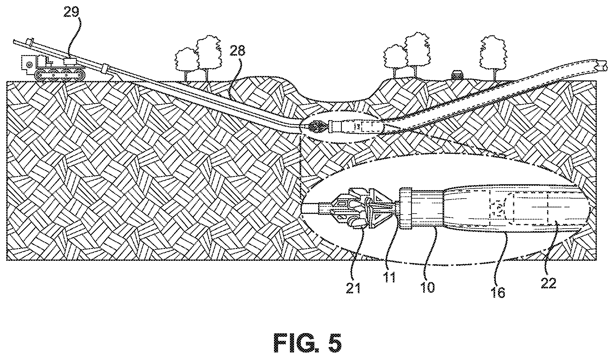 Patent US11781381 Figure 3 – Drill bore protection device and method