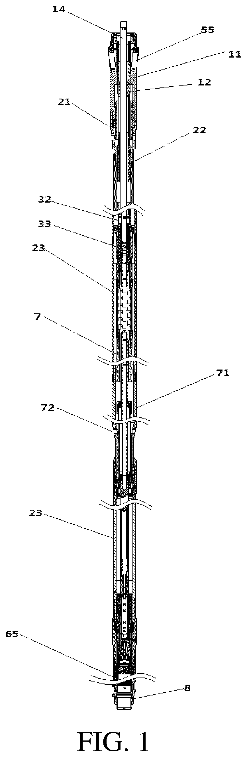 Patent US11781382 — Drilling mechanism of coring drilling rig — Figure 1