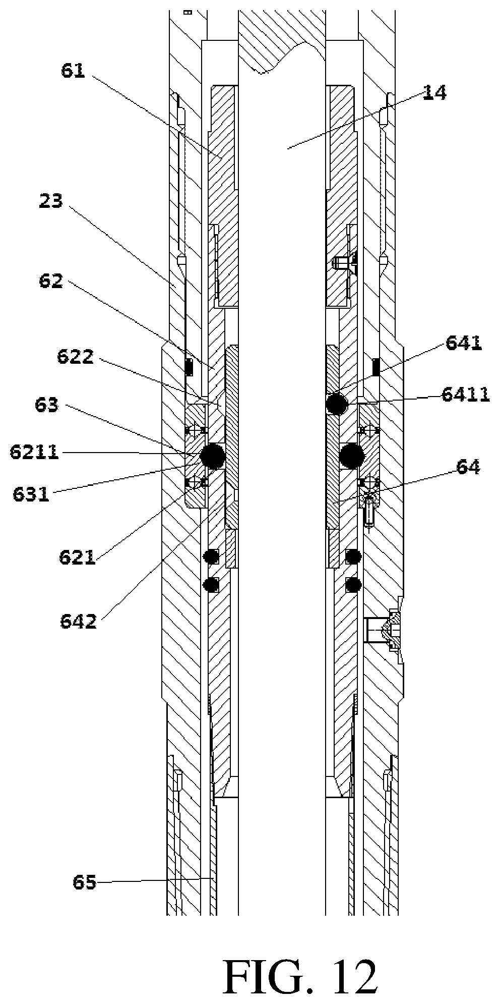 Patent US11781382 Figure 11 – Drilling mechanism of coring drilling rig