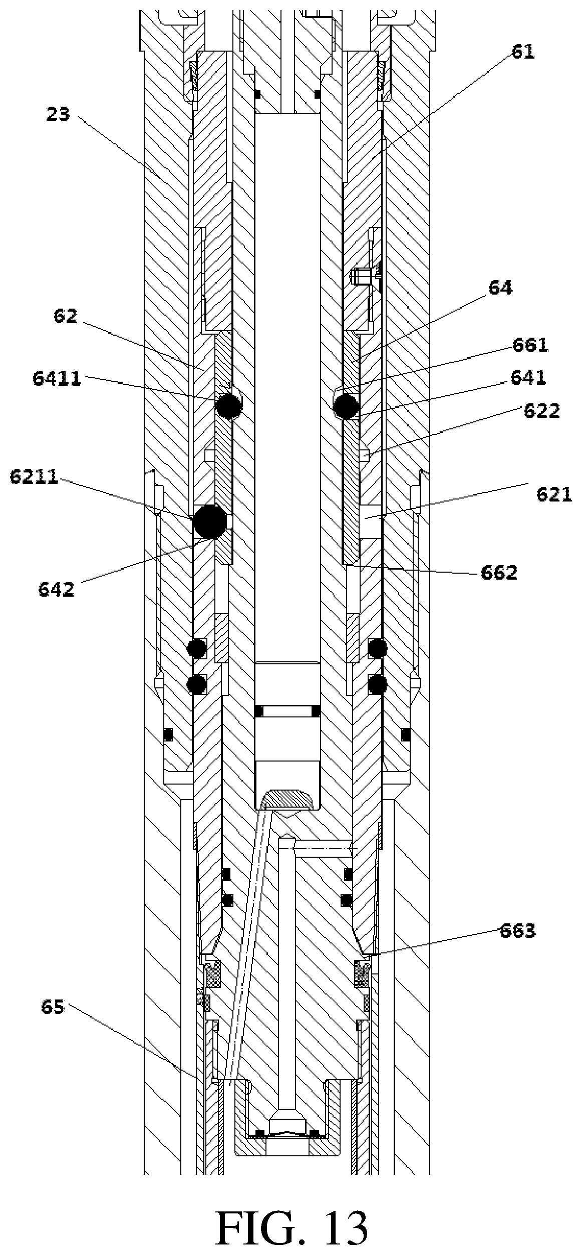 Patent US11781382 Figure 12 – Drilling mechanism of coring drilling rig