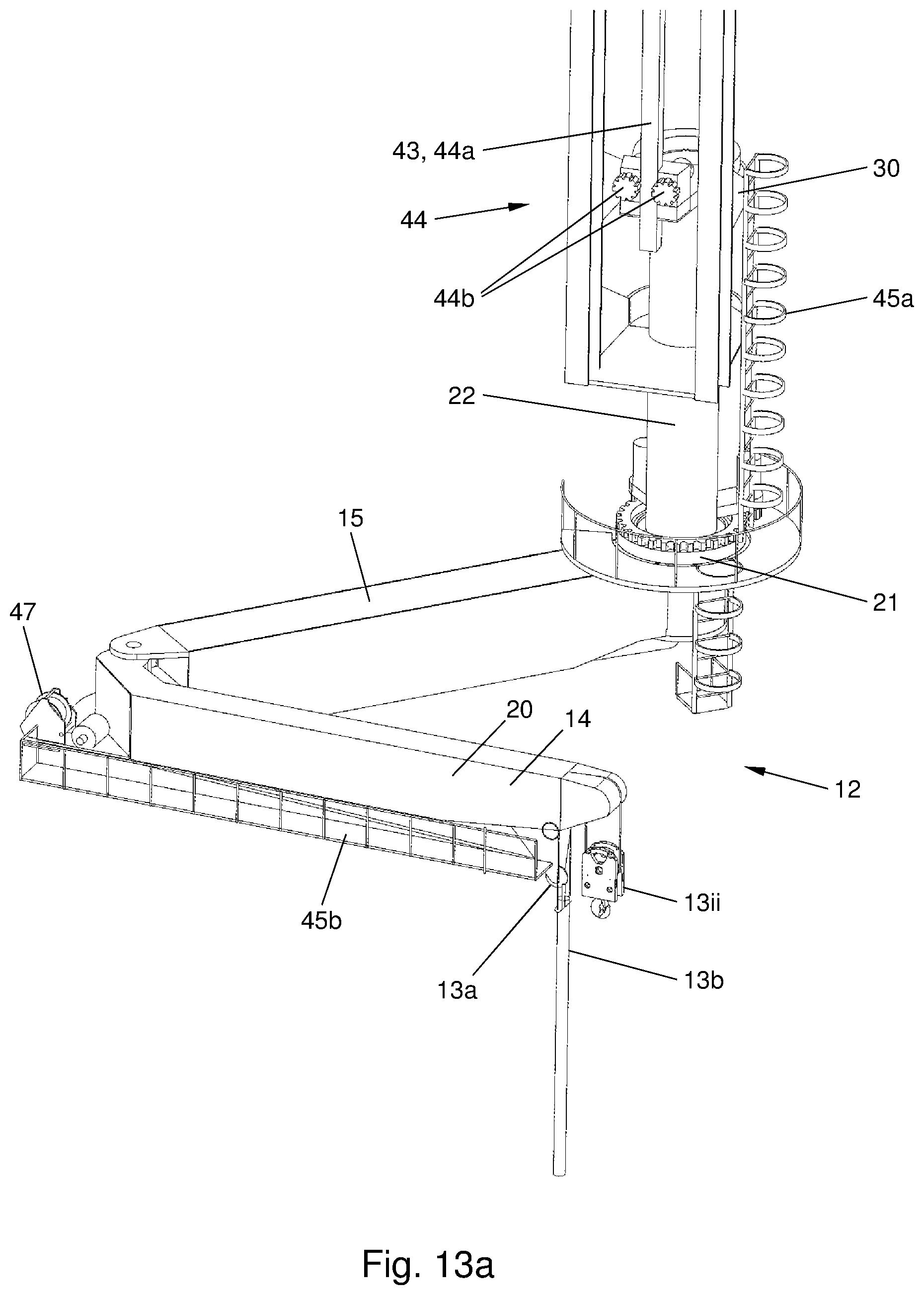 Patent US11781384 Figure 13 – Drilling installation: handling system, method for independent operations