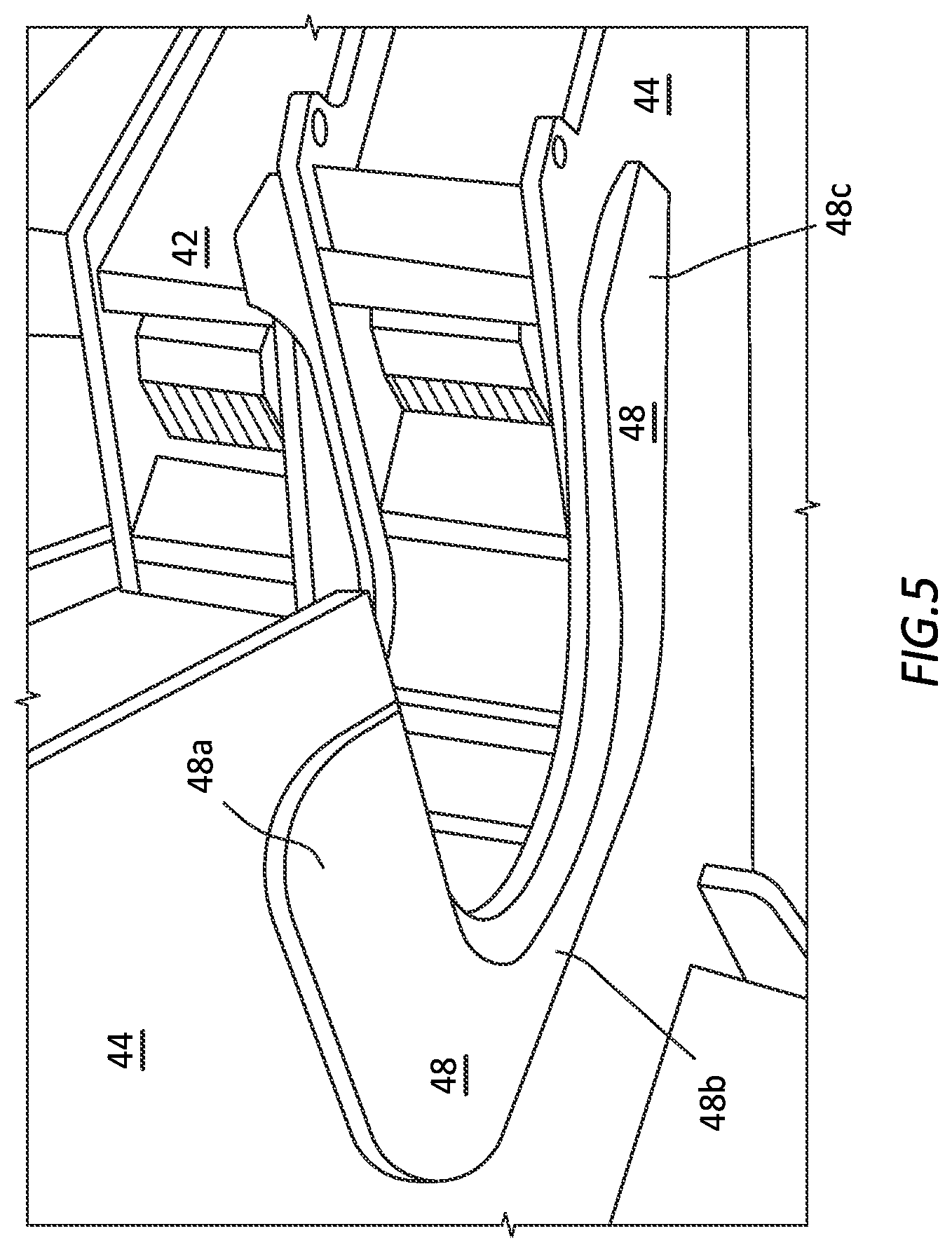 Patent US11781387 Figure 5 – Collapsible mud bucket