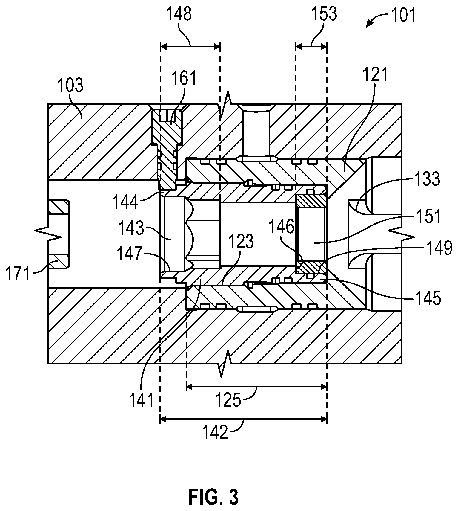 Patent US11781389 Figure 3 – System, method and apparatus for orifice retention and replacement in a bottom hole assembly