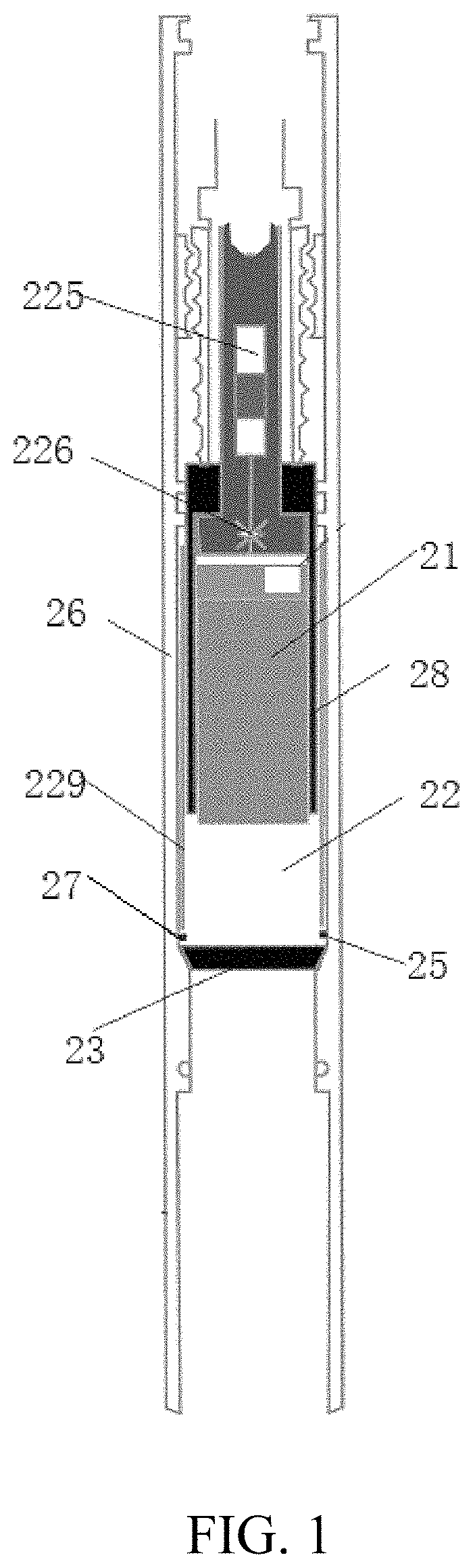 Patent US11781390 Figure 1 – Fidelity retaining type coring device for rock sample