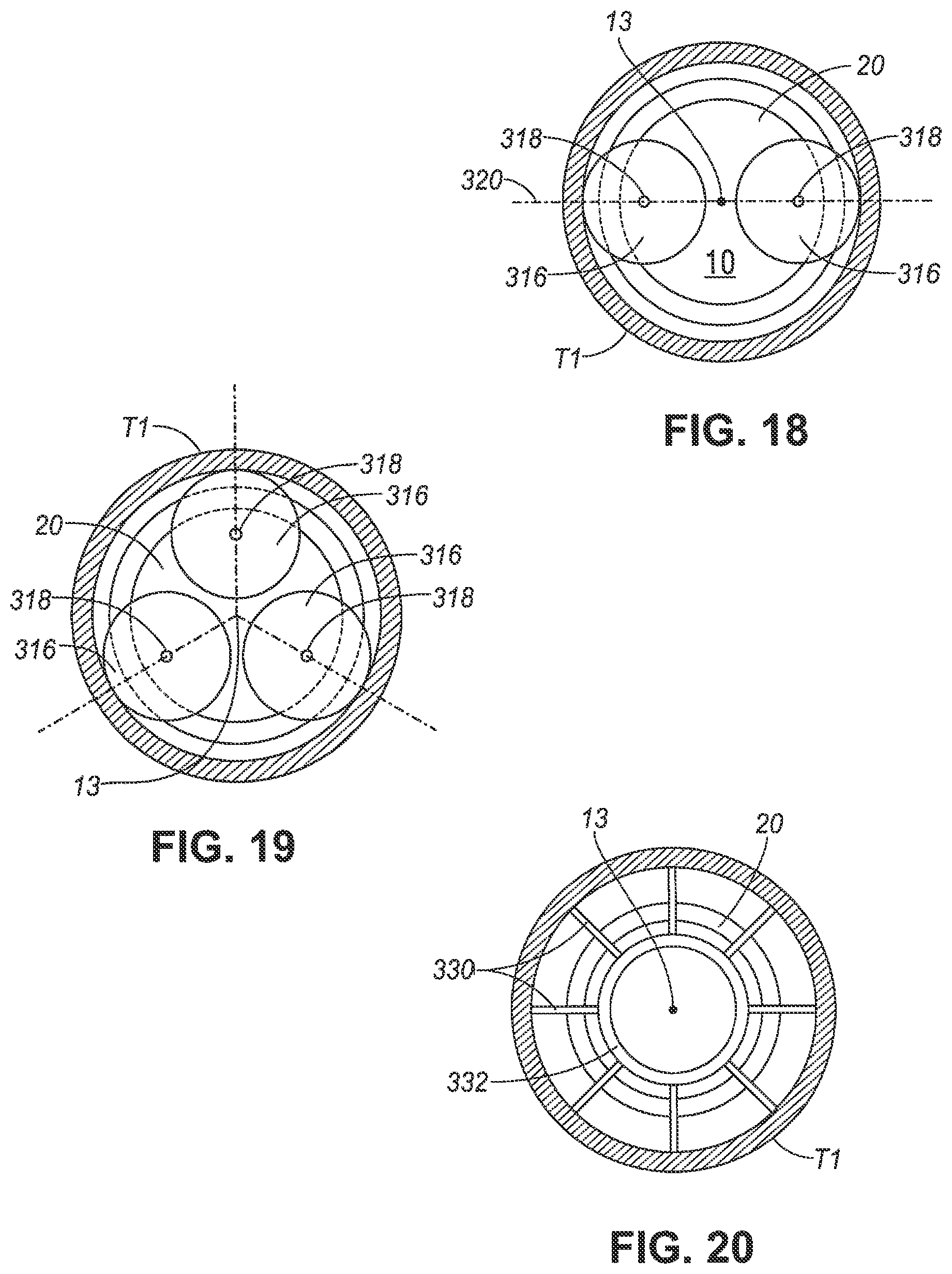 Patent US11781393 Figure 19 – Explosive downhole tools having improved wellbore conveyance and debris properties, methods of using the explosive downhole tools in a wellbore, and explosive units for explosive column tools