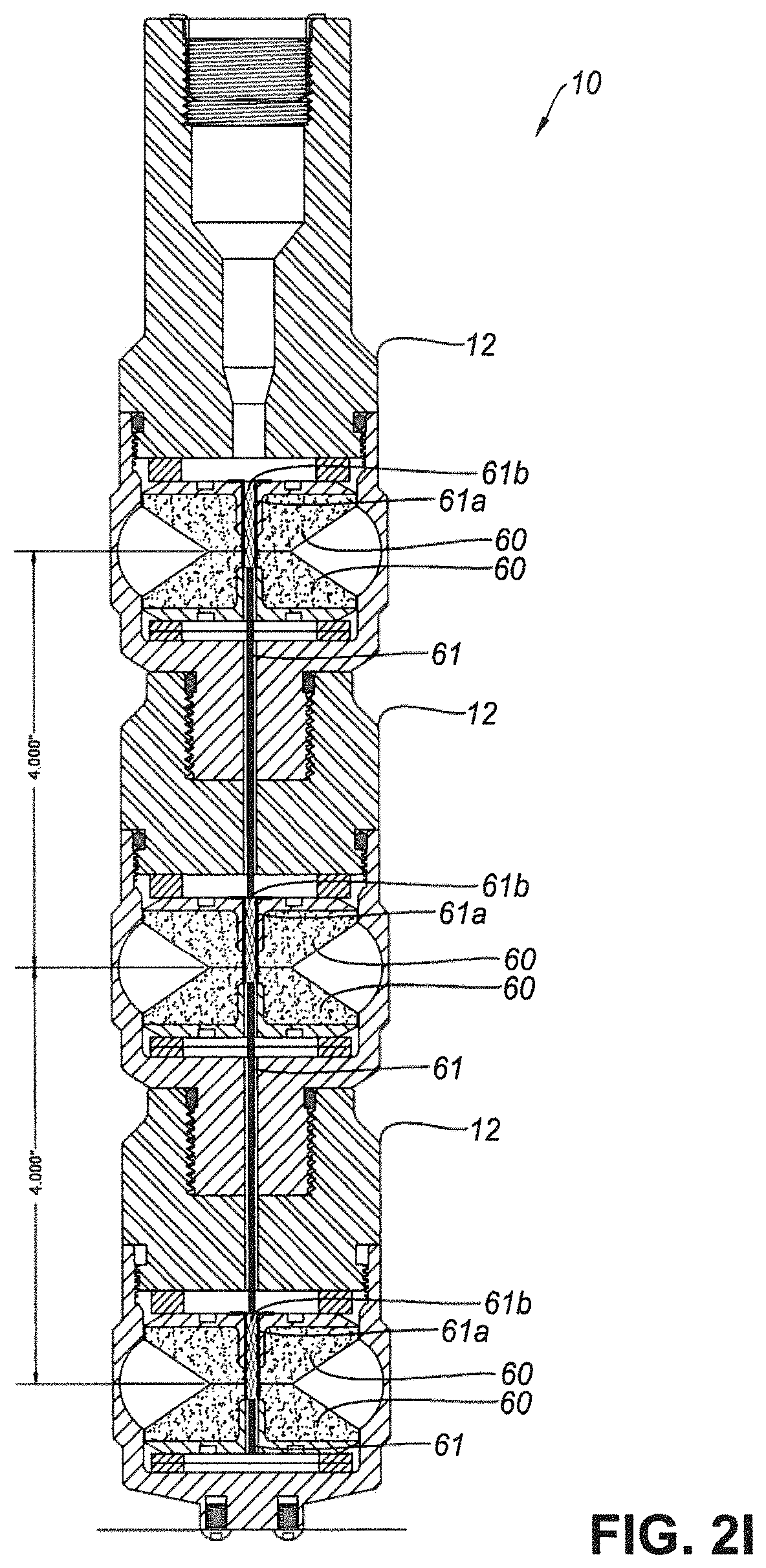 Patent US11781394 Figure 7 – Shaped charge assembly, explosive units, and methods for selectively expanding wall of a tubular