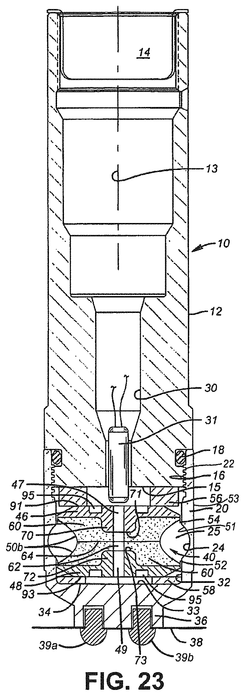 Patent US11781394 Figure 20 – Shaped charge assembly, explosive units, and methods for selectively expanding wall of a tubular