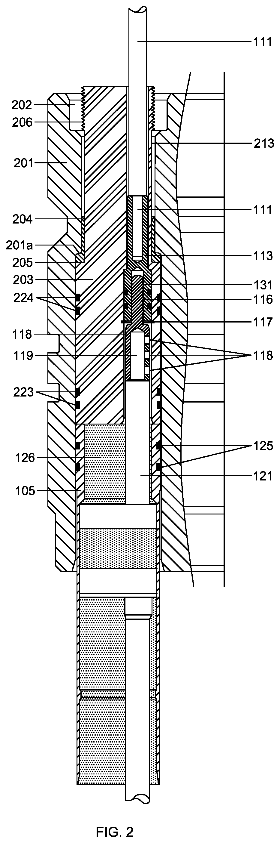 Patent US11781396 Figure 3 – Disconnectable pressure-preserving electrical connector and method of installation