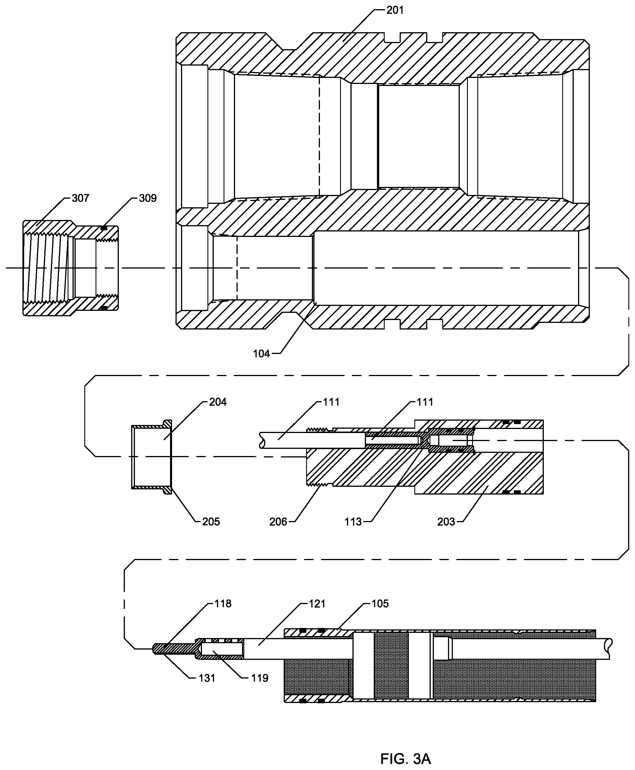 Patent US11781396 Figure 6 – Disconnectable pressure-preserving electrical connector and method of installation