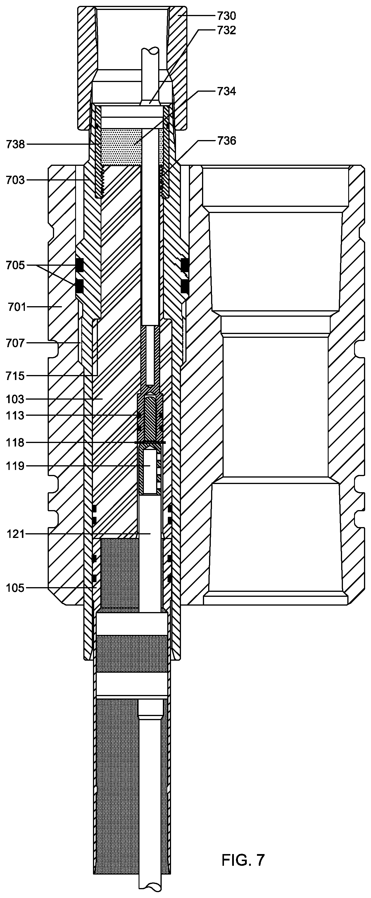 Patent US11781396 Figure 11 – Disconnectable pressure-preserving electrical connector and method of installation