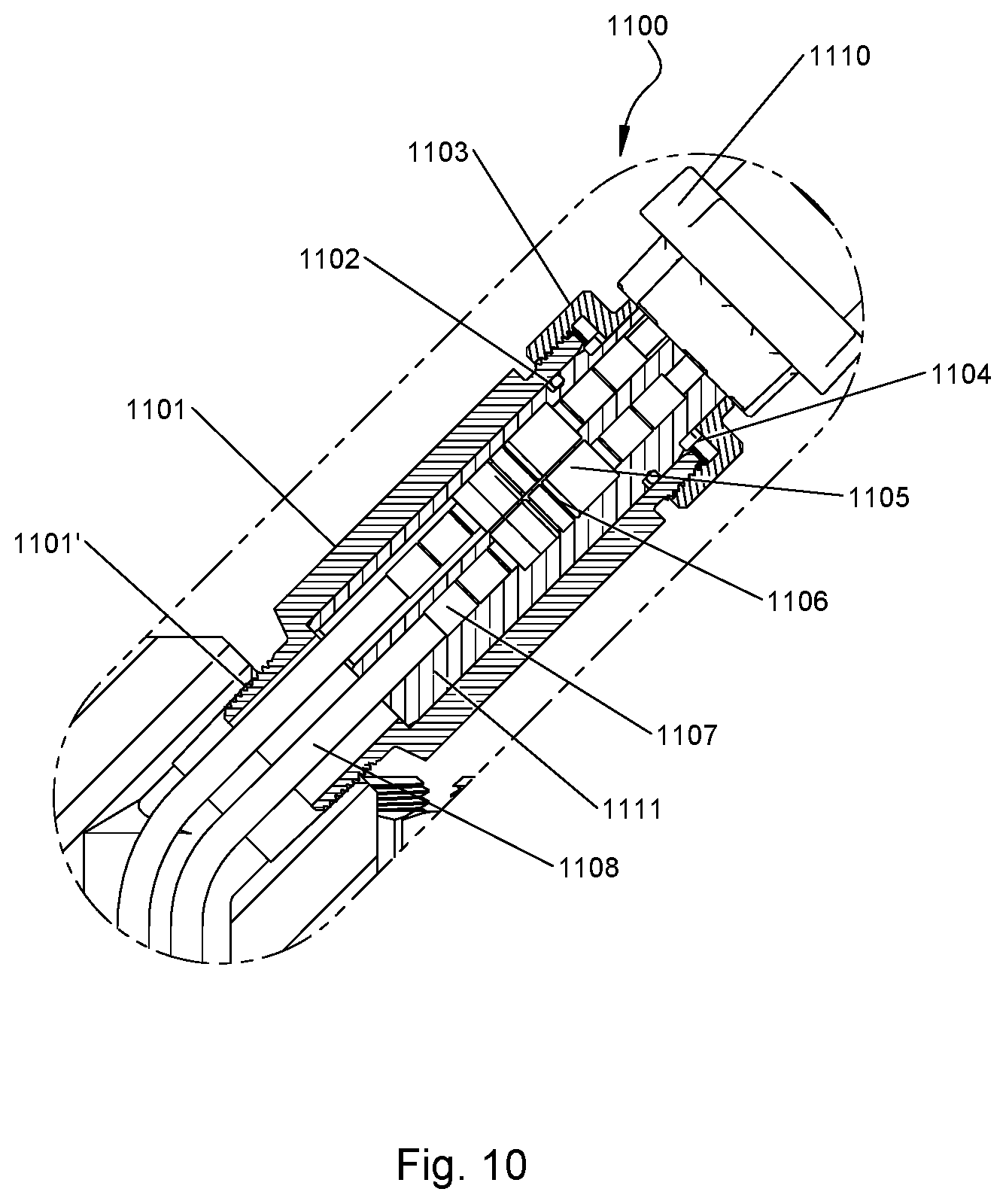 Patent US11781396 Figure 14 – Disconnectable pressure-preserving electrical connector and method of installation