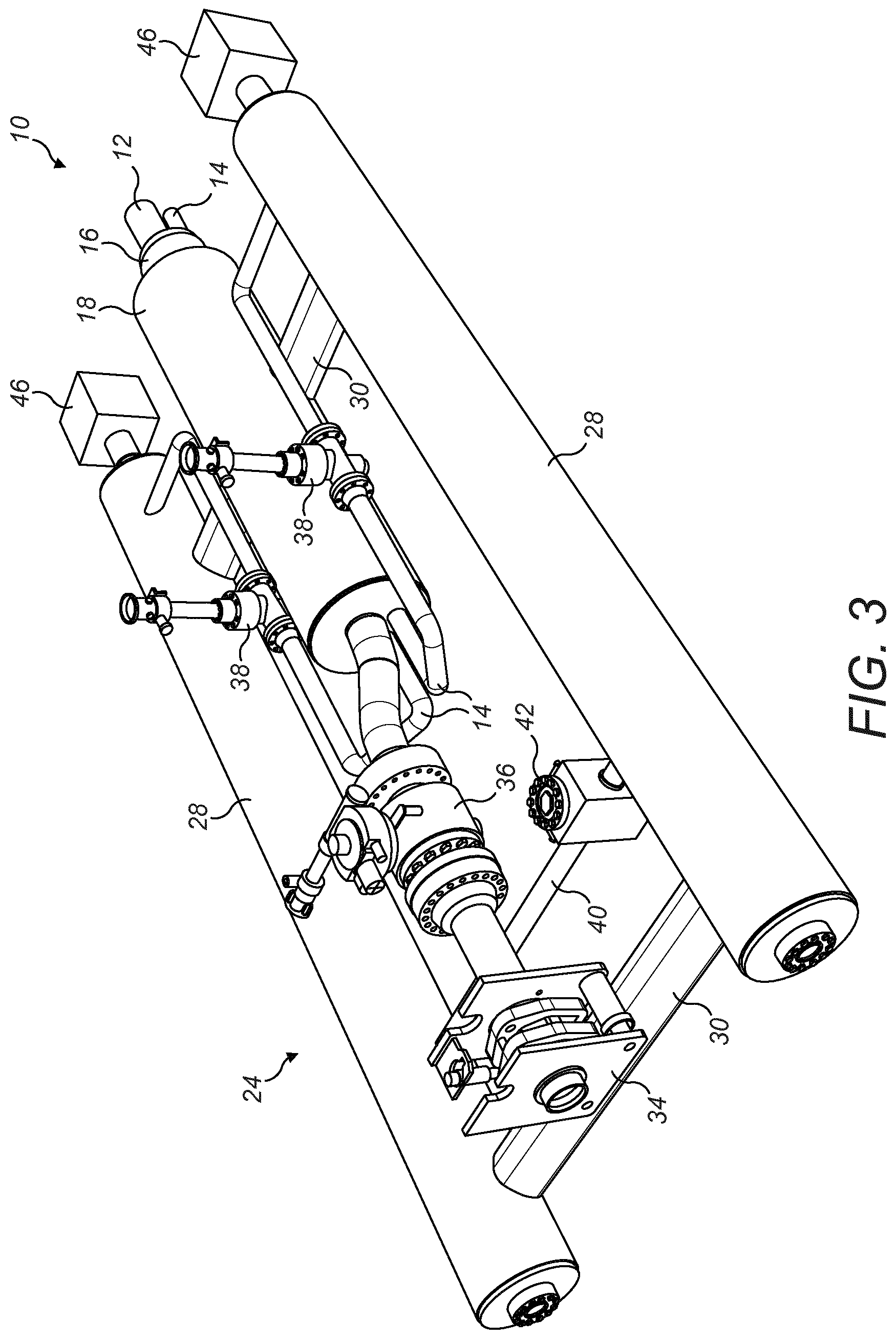 Patent US11781402 Figure 2 – Integrated towhead and fluid processing system