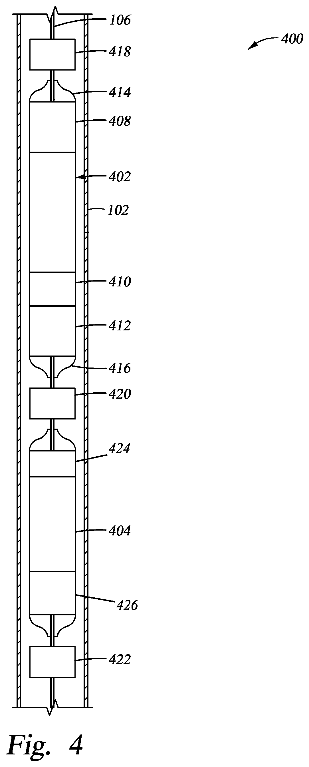 Patent US11781403 Figure 4 – Perforation tool with propulsion