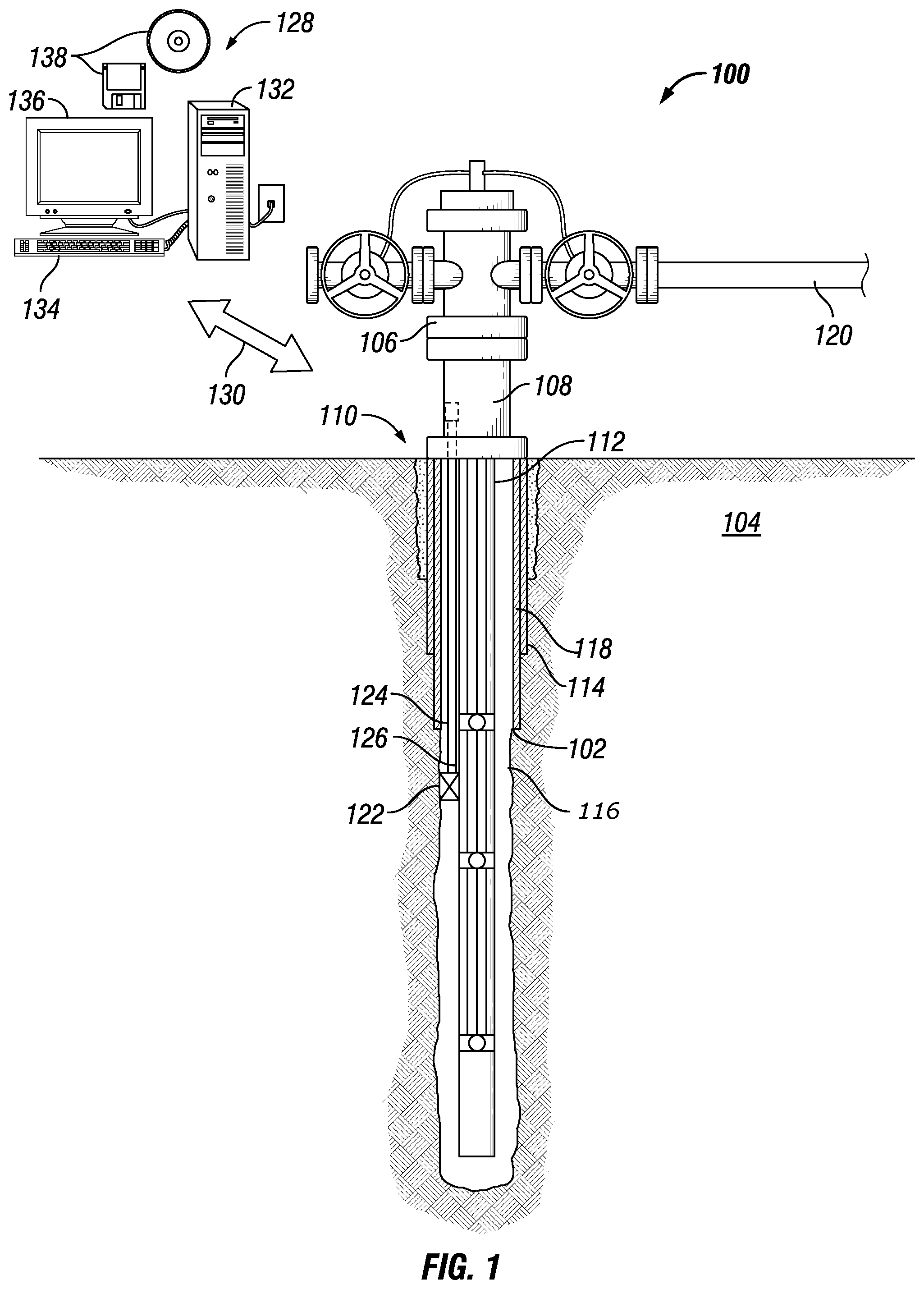 Patent US11781407 Figure 1 – Multi stage chemical injection