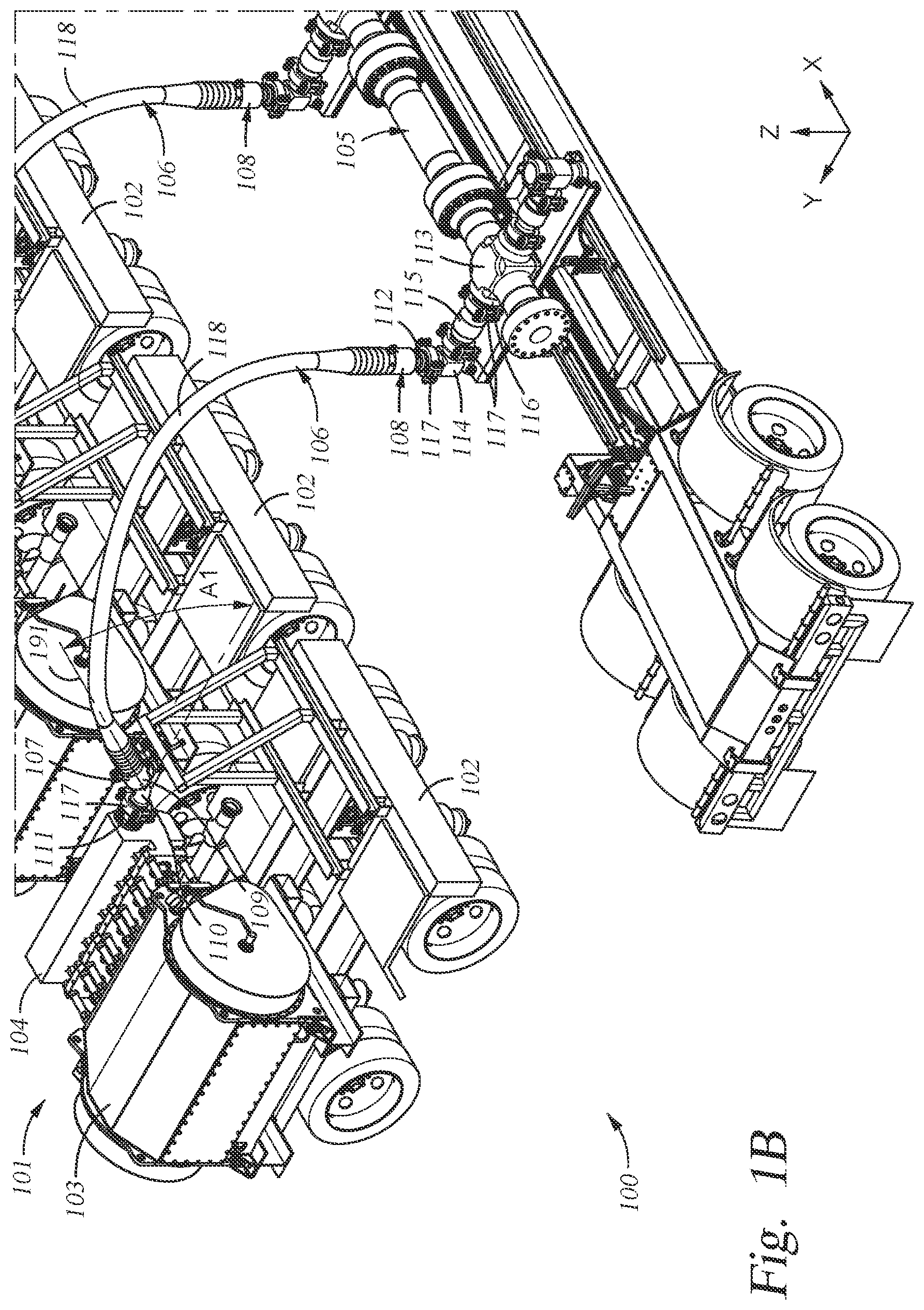Patent US11781410 Figure 2 – Fluid injection systems, apparatus, and methods including flexible hoses for wellhead sites