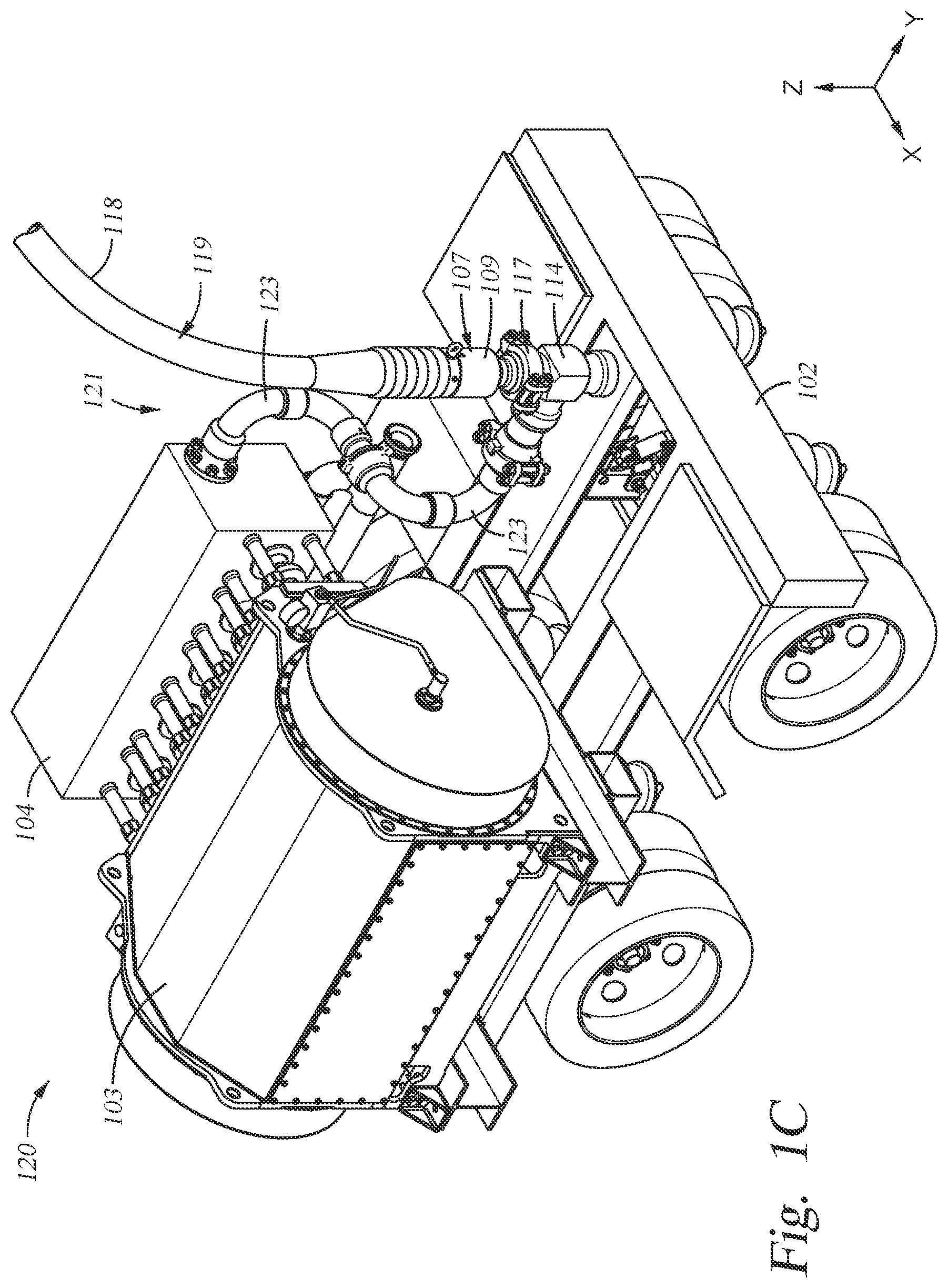 Patent US11781410 Figure 3 – Fluid injection systems, apparatus, and methods including flexible hoses for wellhead sites