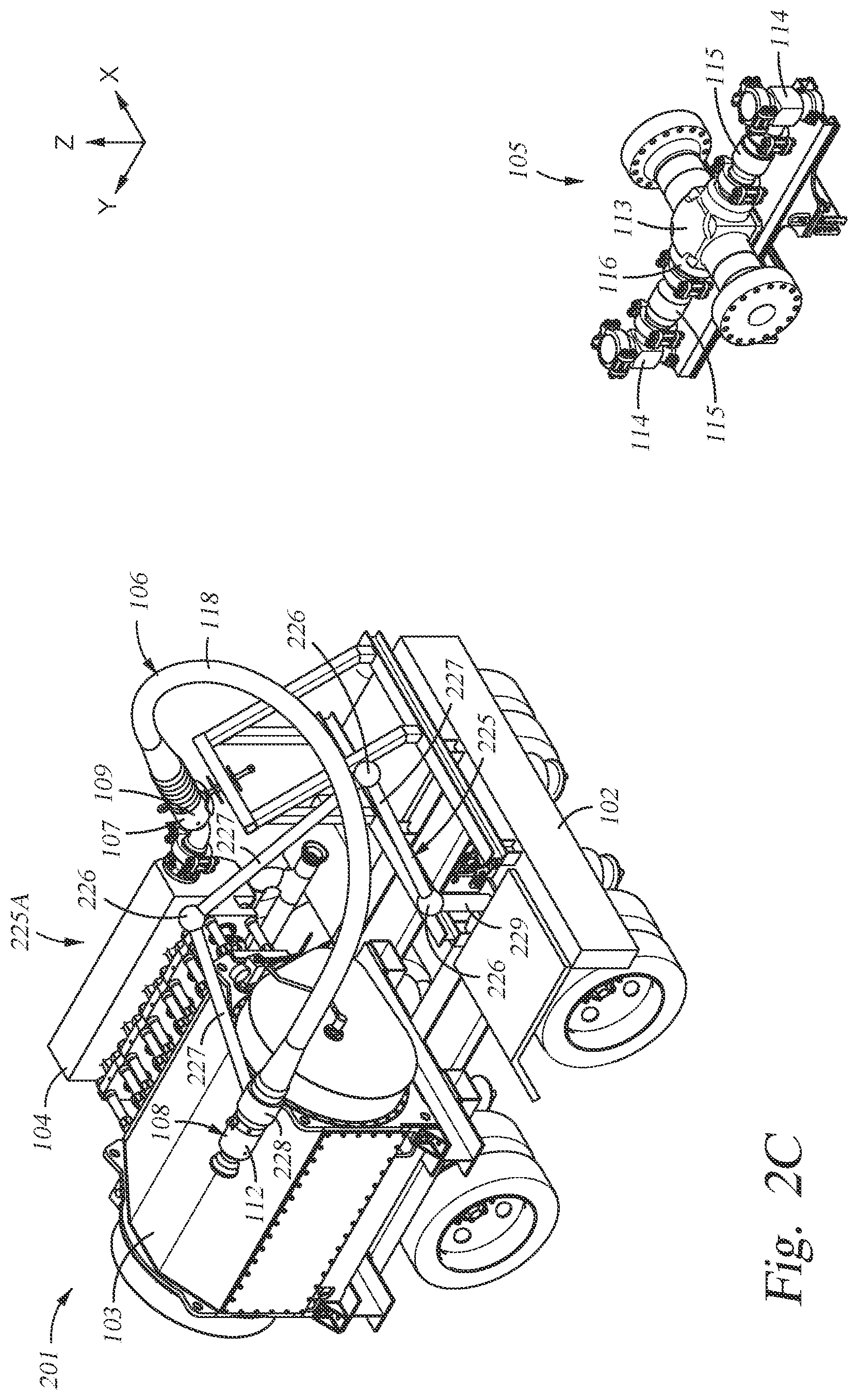 Patent US11781410 Figure 6 – Fluid injection systems, apparatus, and methods including flexible hoses for wellhead sites