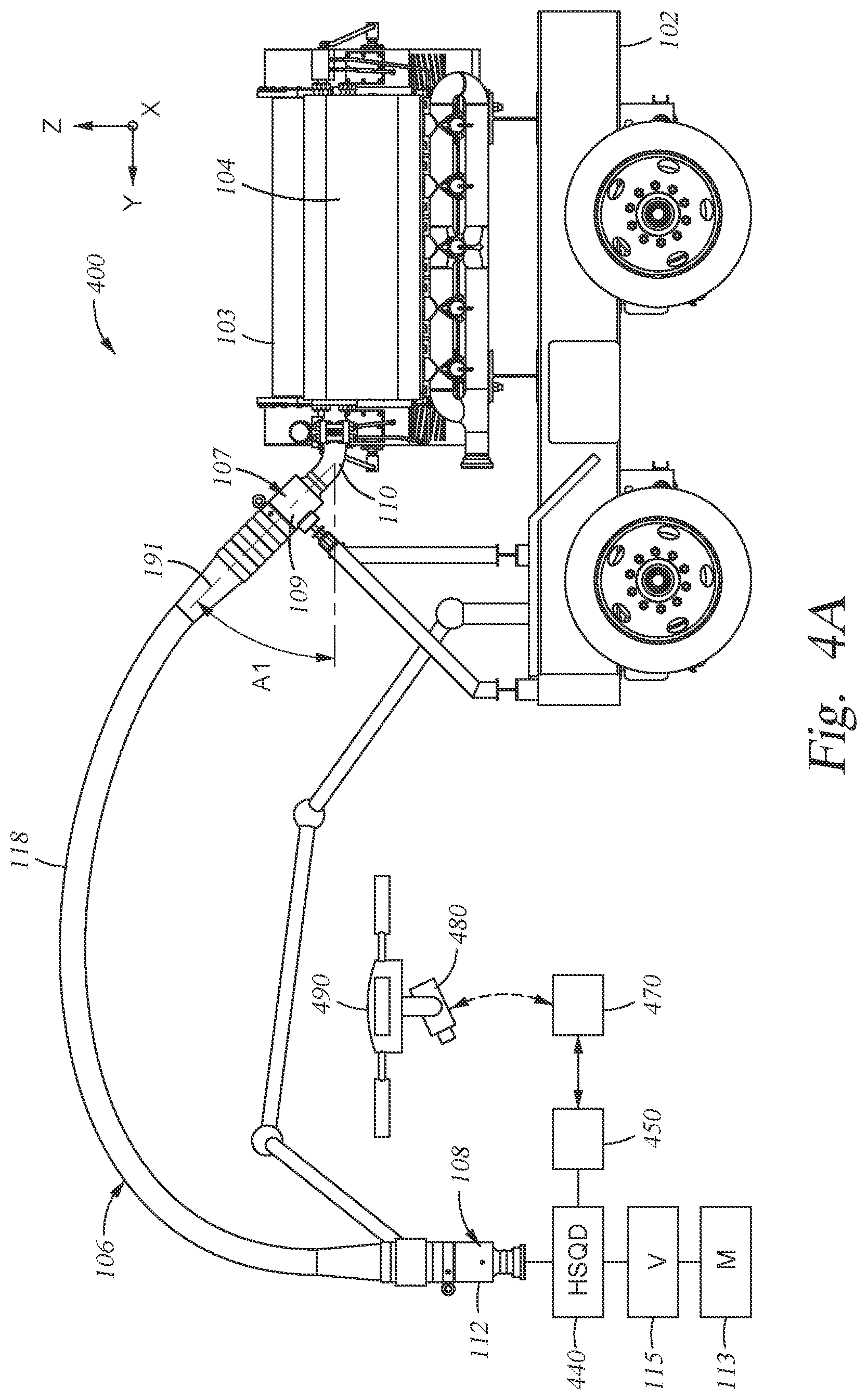 Patent US11781410 Figure 11 – Fluid injection systems, apparatus, and methods including flexible hoses for wellhead sites