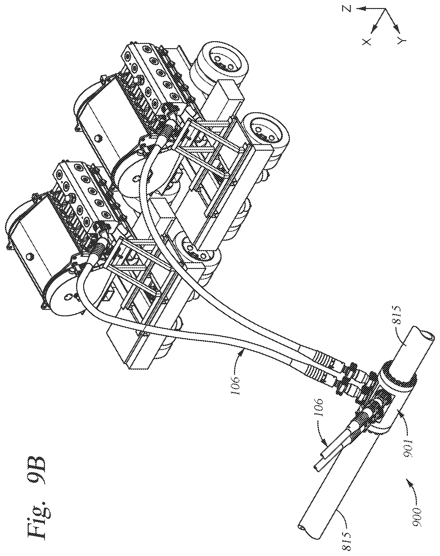 Patent US11781410 Figure 20 – Fluid injection systems, apparatus, and methods including flexible hoses for wellhead sites