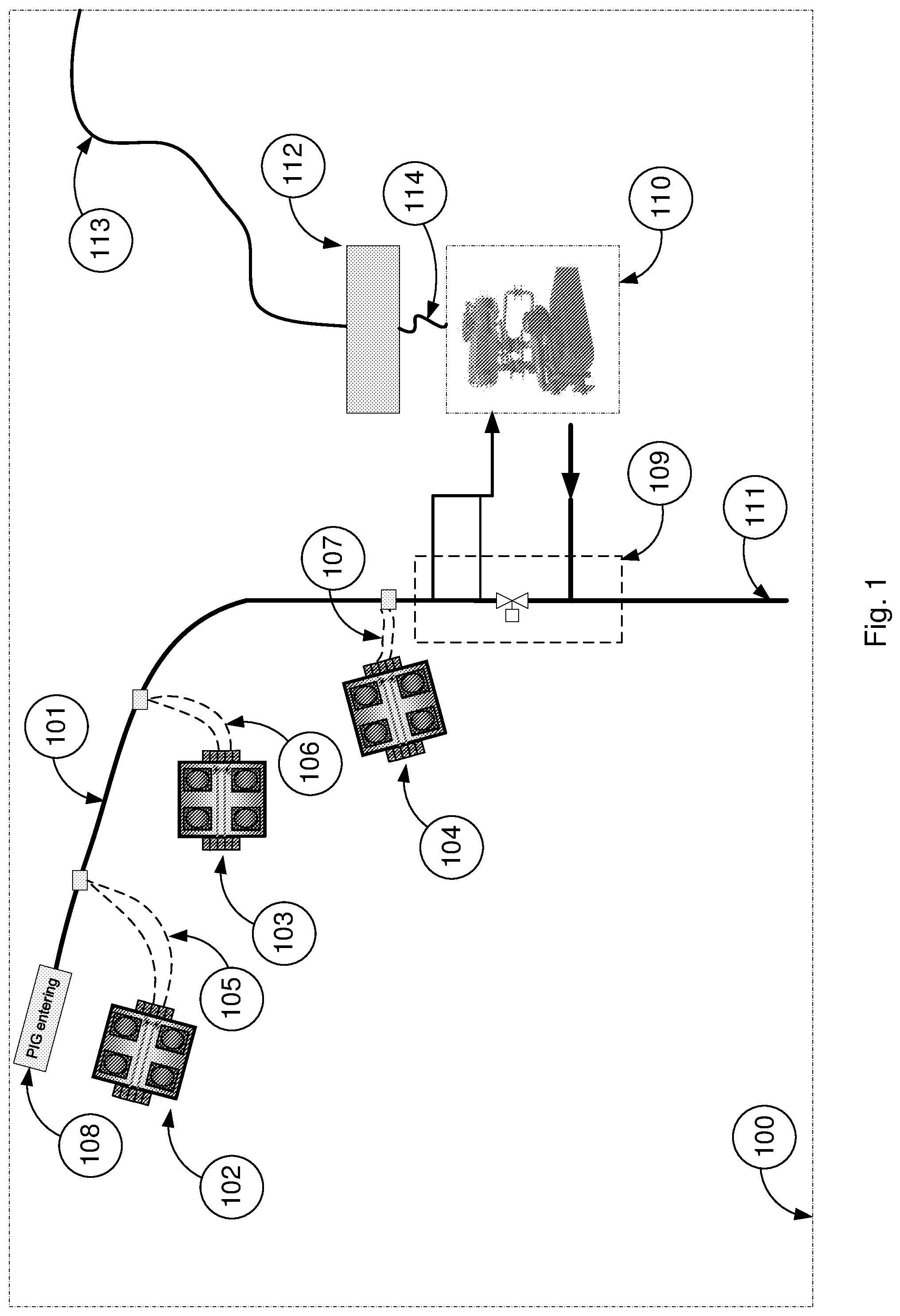 Patent US11781415 Figure 1 – Fluid flow conditioning