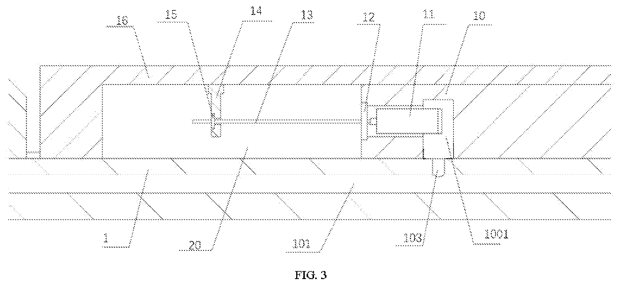 Patent US11781420 Figure 3 – Displacement measuring device and speed measuring method of drilling traction robot