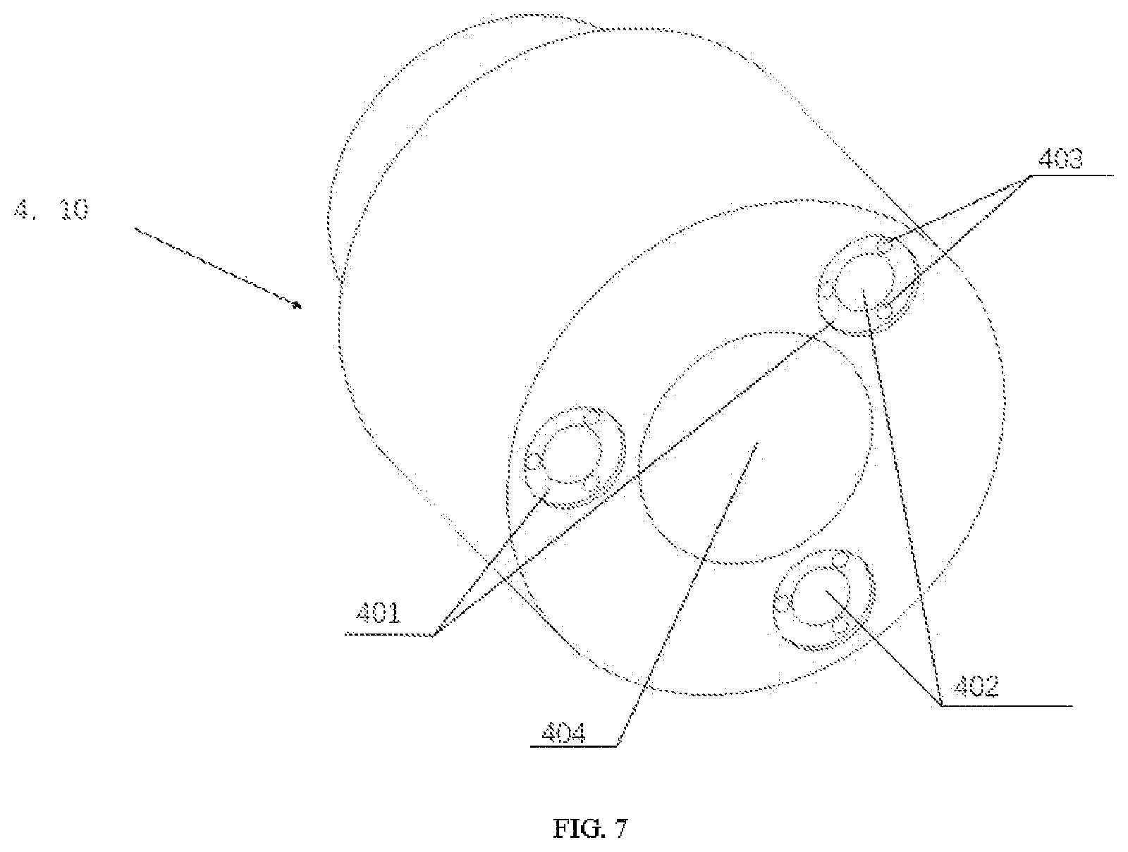 Patent US11781420 Figure 6 – Displacement measuring device and speed measuring method of drilling traction robot