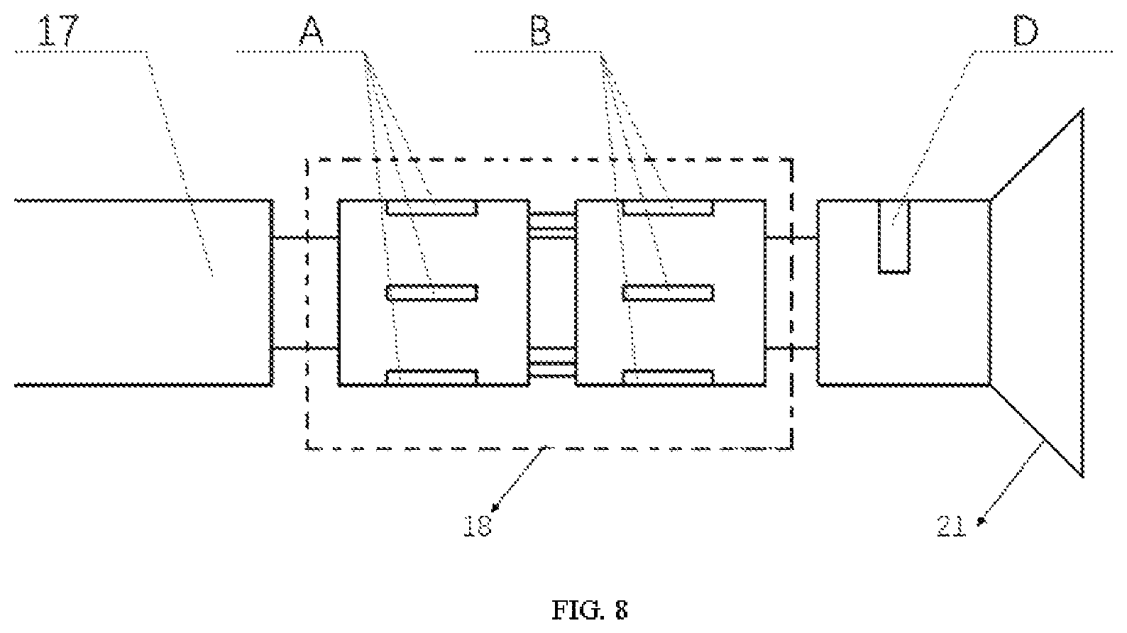 Patent US11781420 Figure 7 – Displacement measuring device and speed measuring method of drilling traction robot