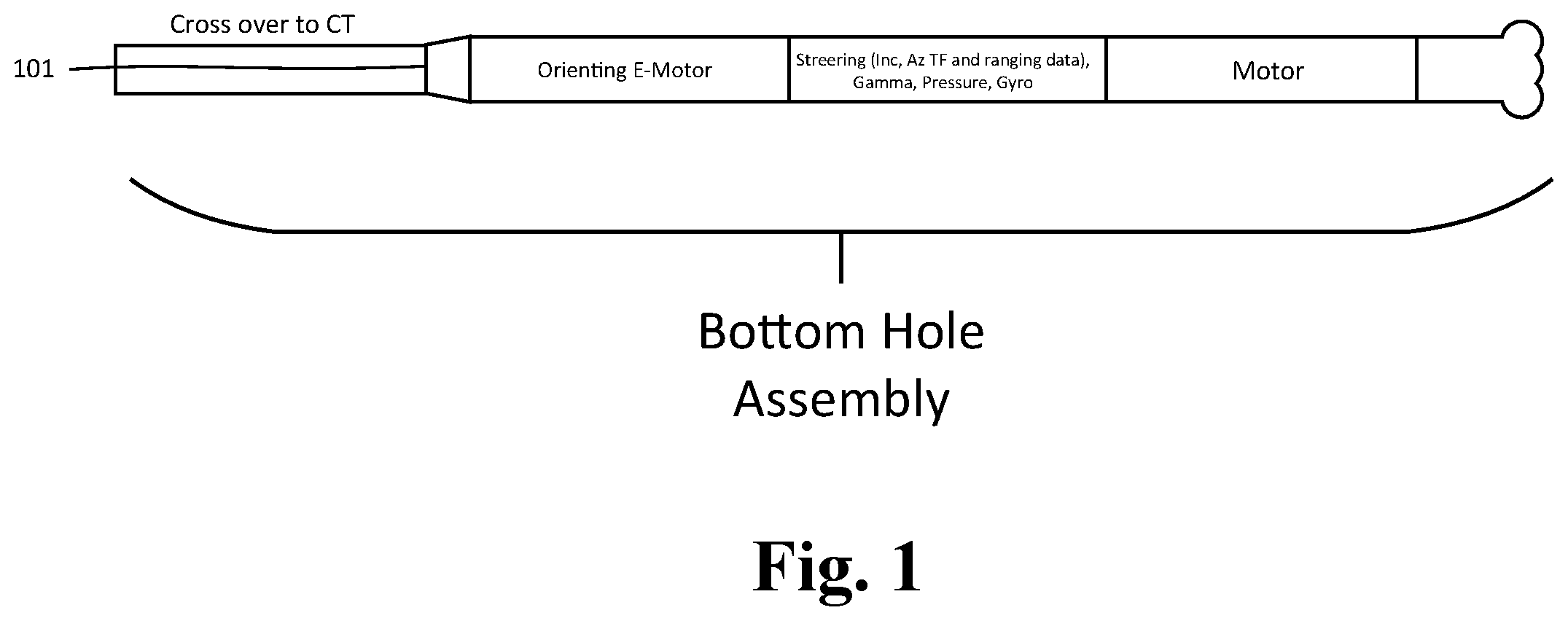 Patent US11781421 Figure 1 – Method and apparatus for magnetic ranging while drilling