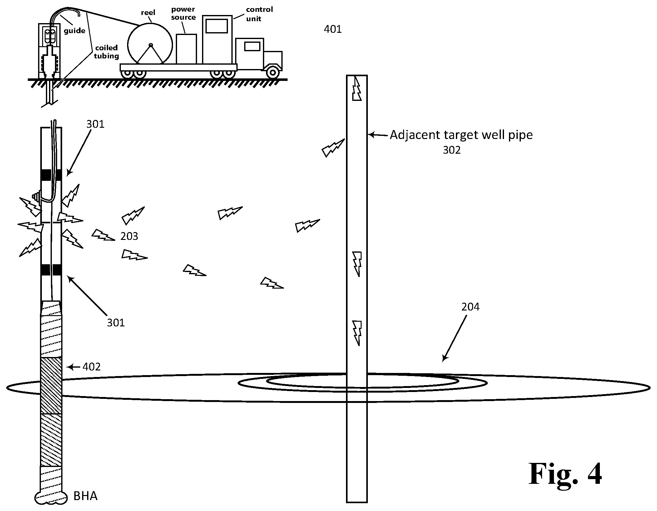 Patent US11781421 Figure 4 – Method and apparatus for magnetic ranging while drilling