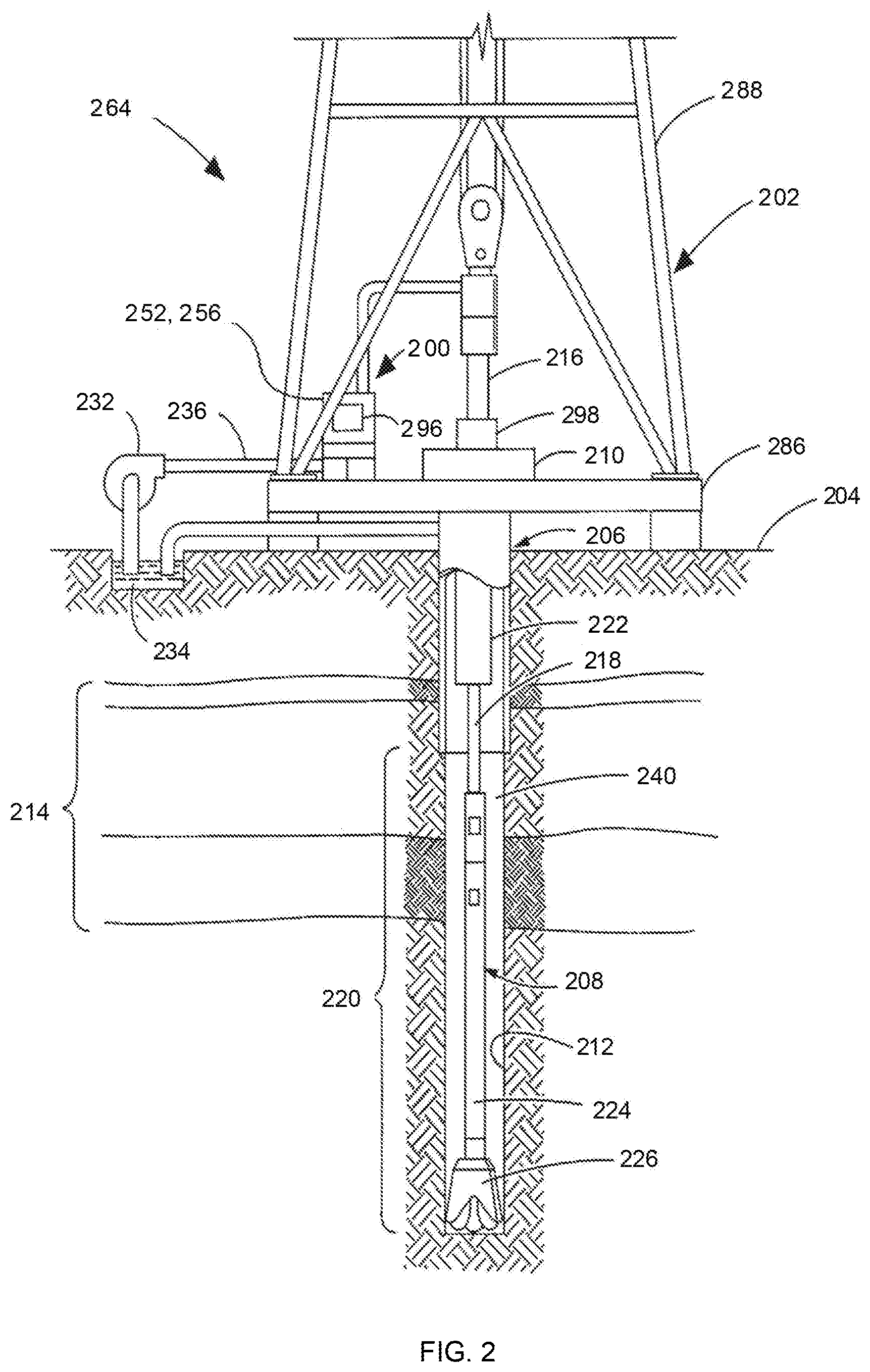 Patent US11781426 Figure 2 – Identifying a line of coherent radiation in a captured image of illuminated downhole particles