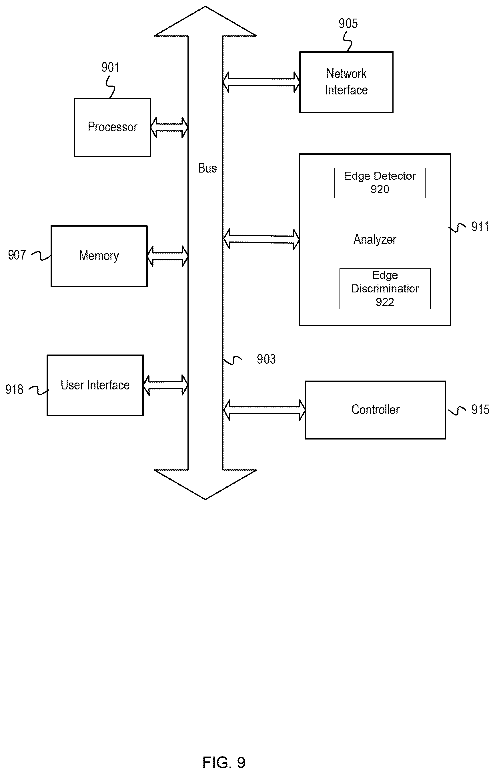 Patent US11781426 Figure 9 – Identifying a line of coherent radiation in a captured image of illuminated downhole particles